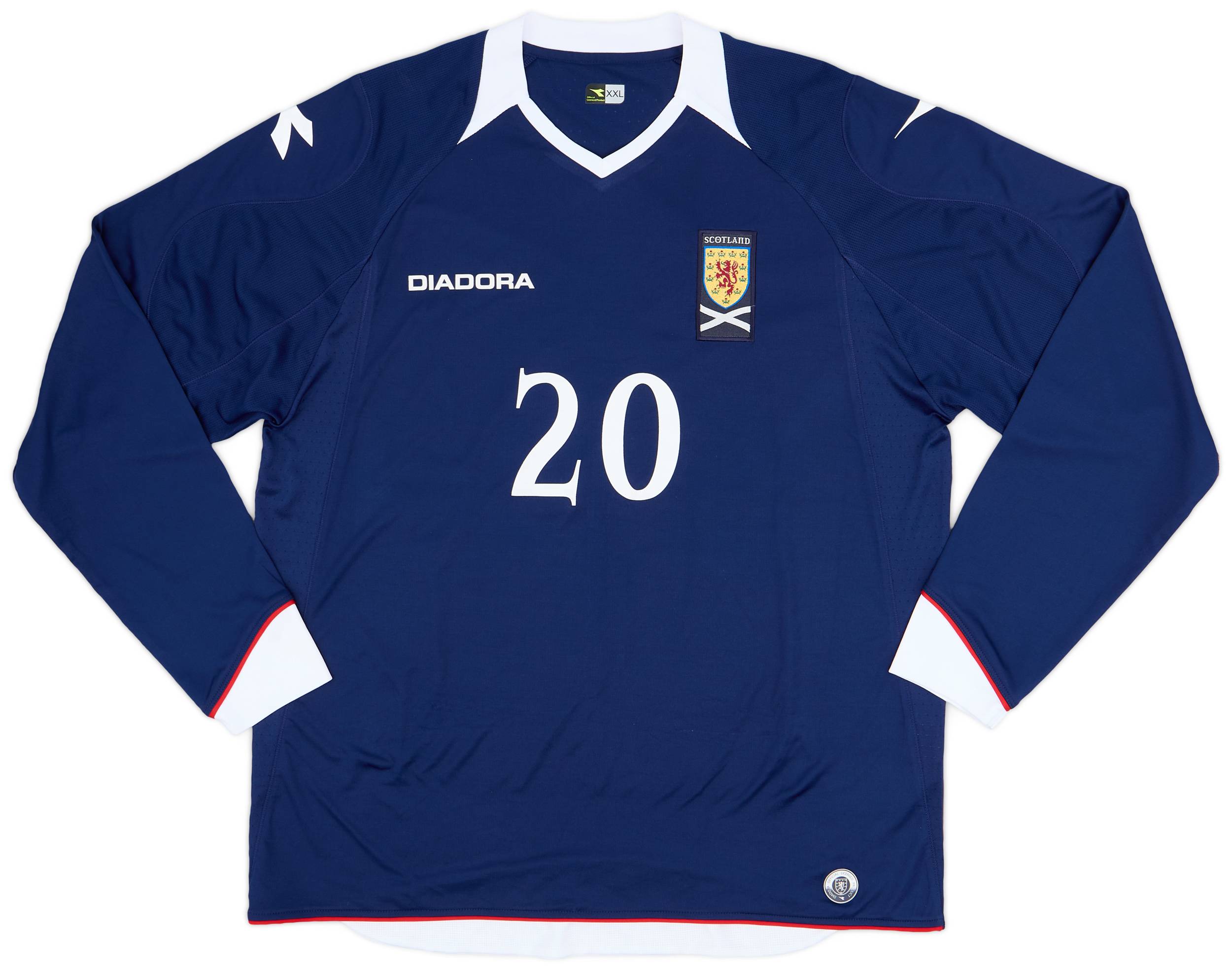 2008-09 Scotland Home L/S Shirt #20 - 9/10 - (XXL)