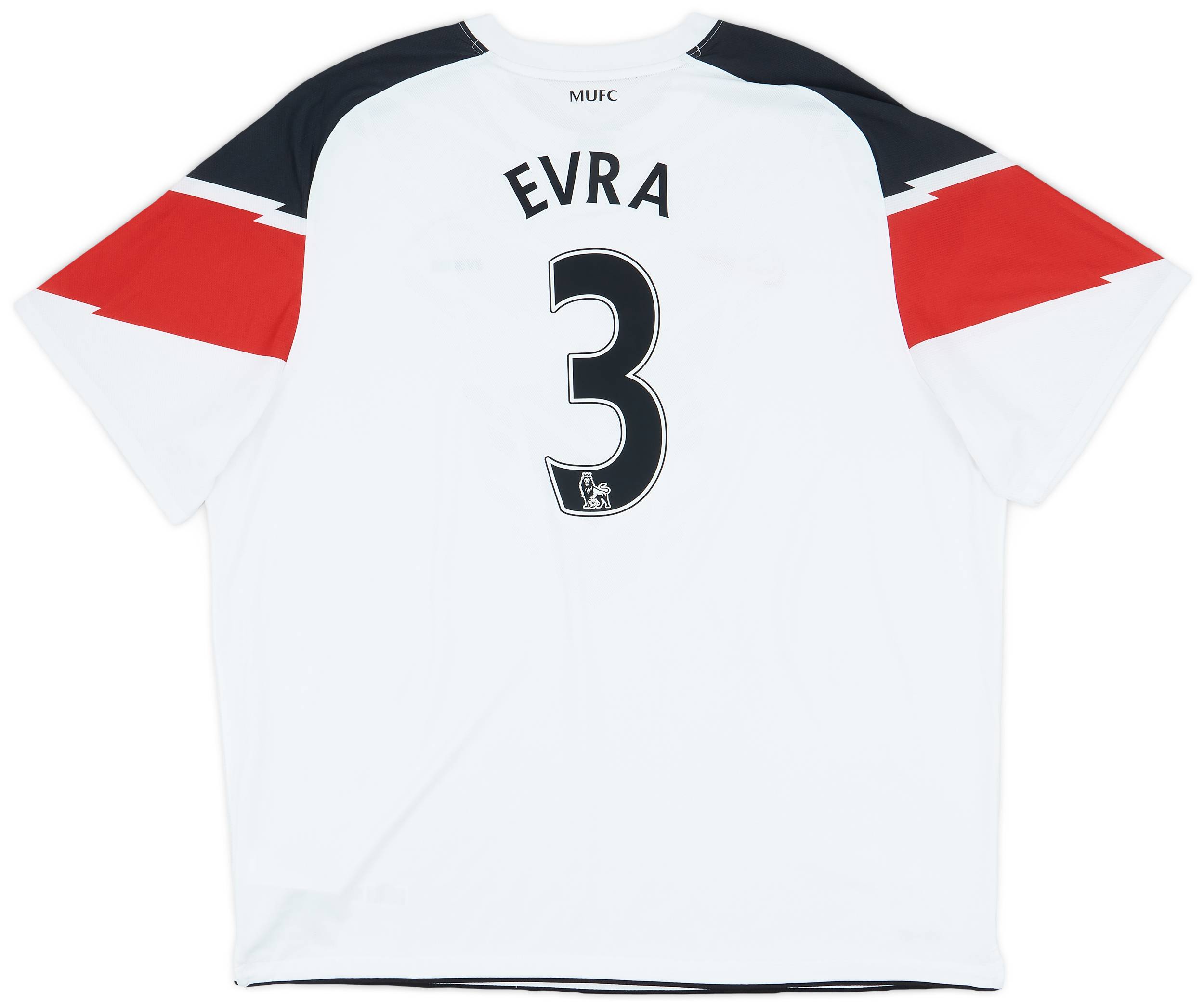2010-12 Manchester United Away Shirt Evra #3 - 8/10 - (3XL)