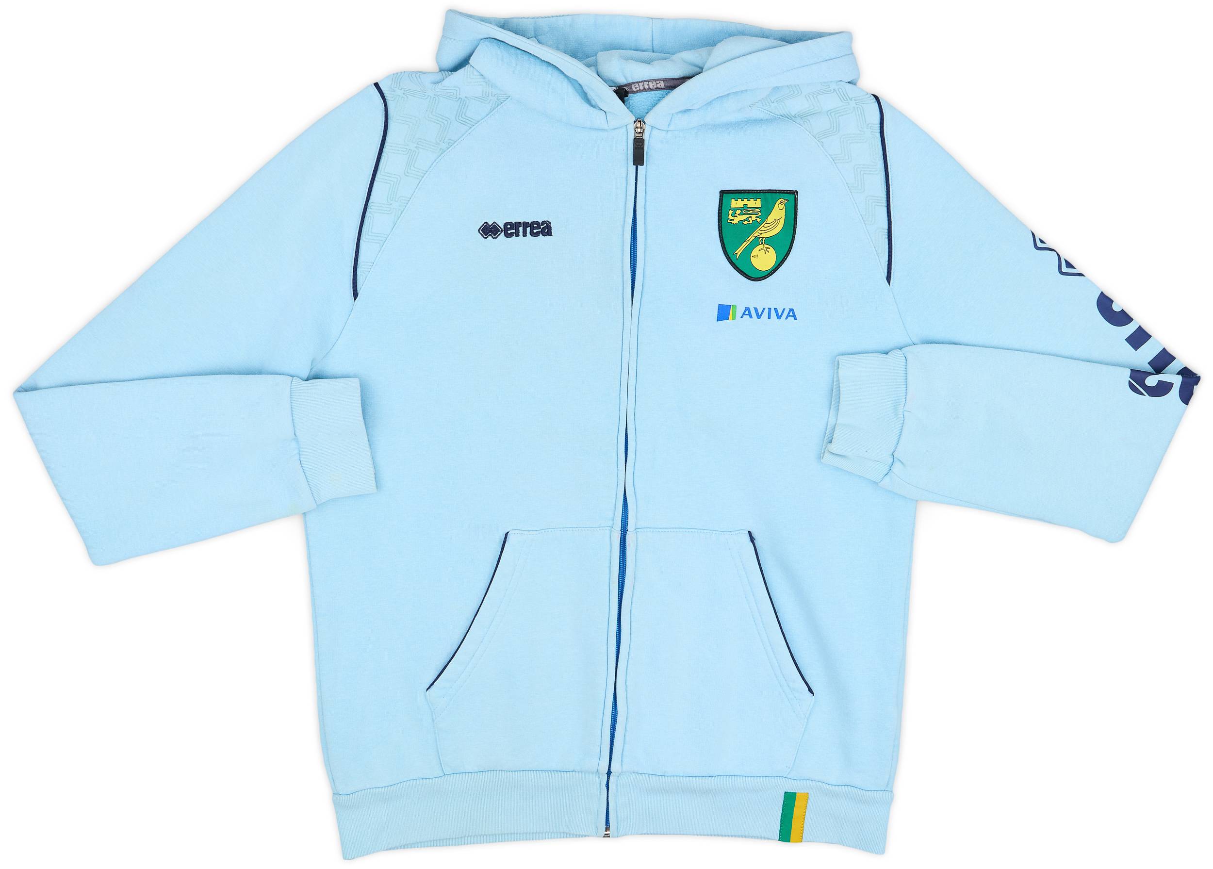 2013-14 Norwich Errea Hooded Top - 6/10 - (L)