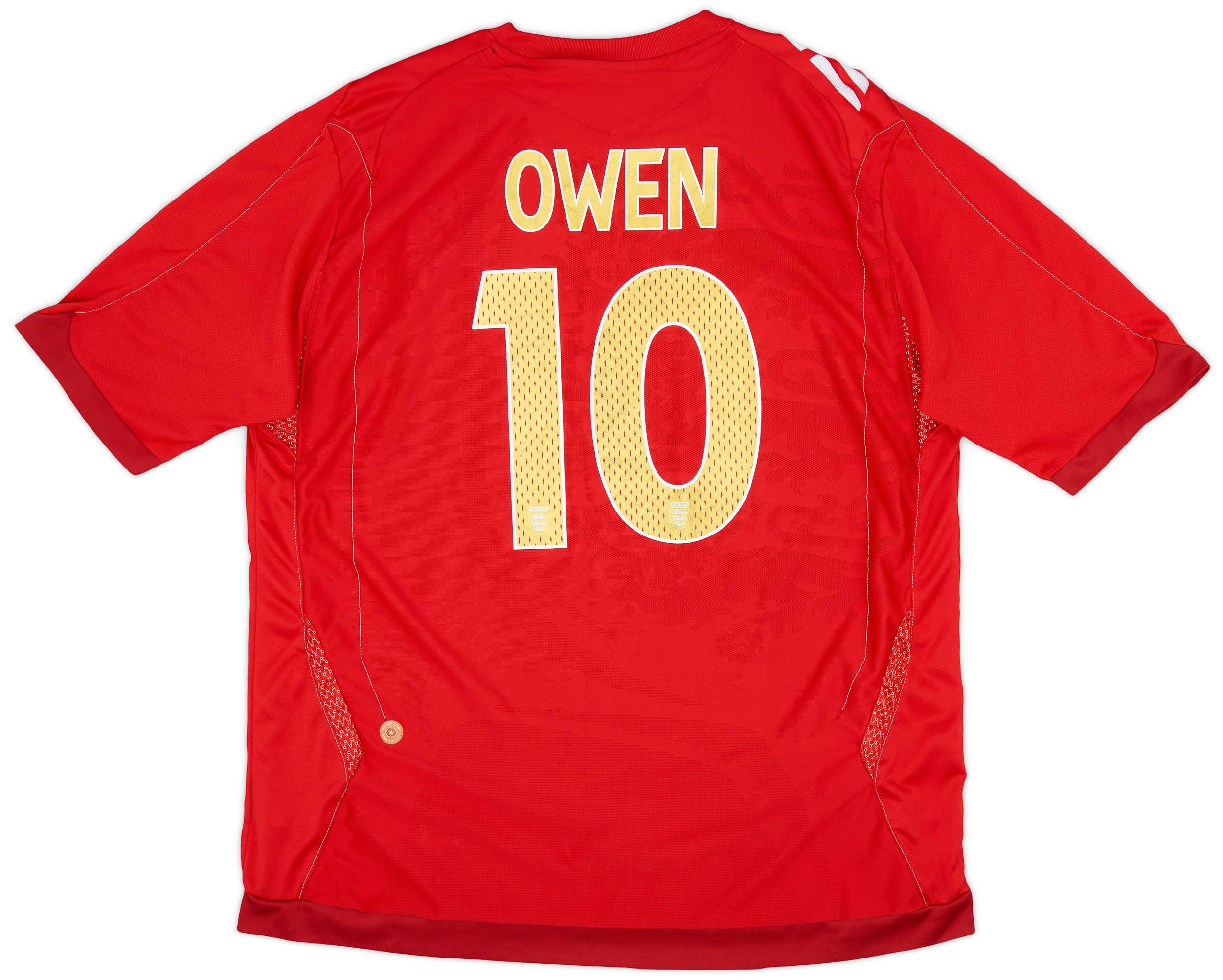 2006-08 England Away Shirt Owen #10 - 5/10 - (XL)