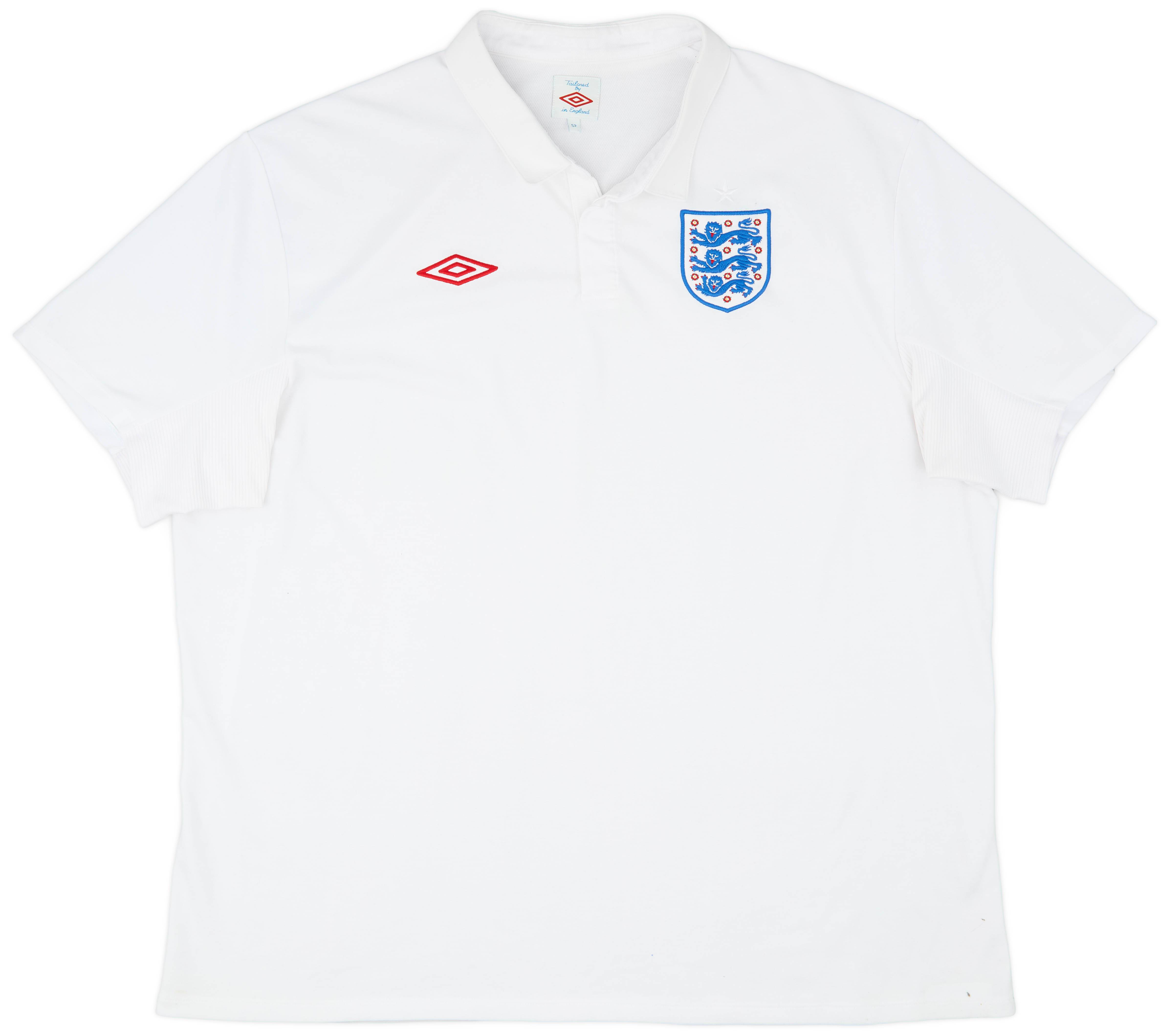 2009-10 England Home Shirt - 9/10 - (3XL)