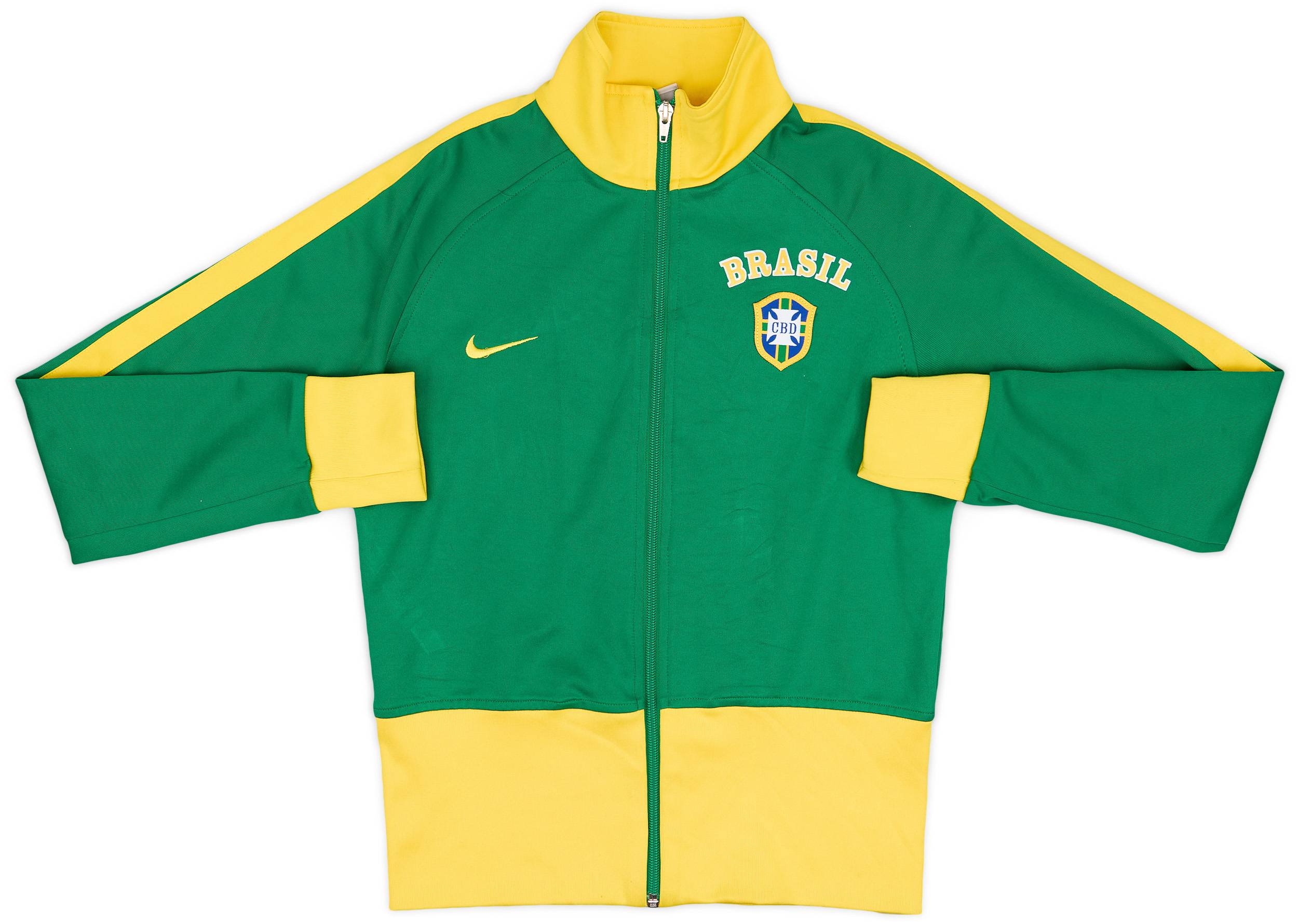 2008-09 Brazil Nike Track Jacket - 9/10 - (M.Boys)