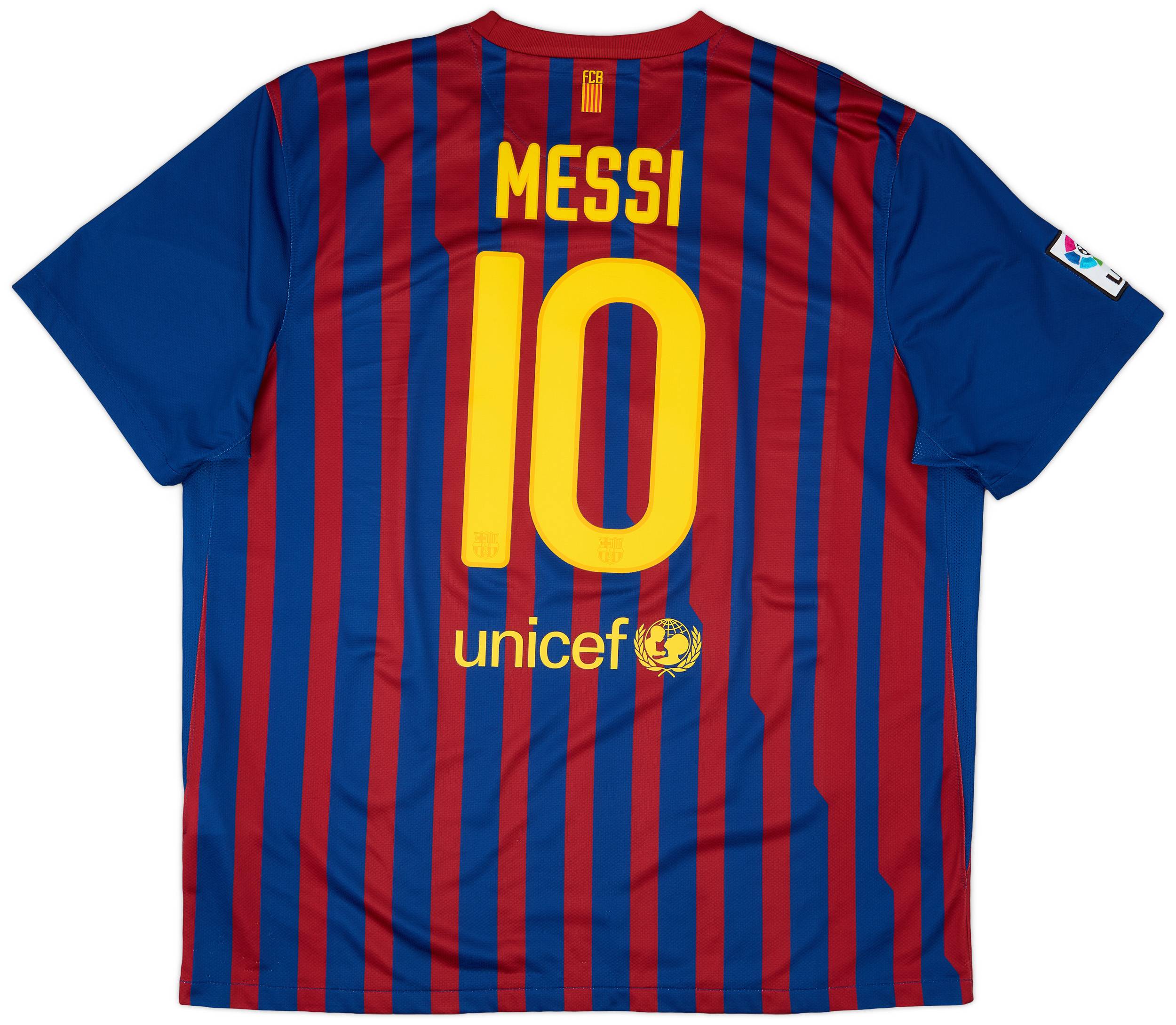 2011-12 Barcelona Home Shirt Messi #10 - 9/10 - (XXL)