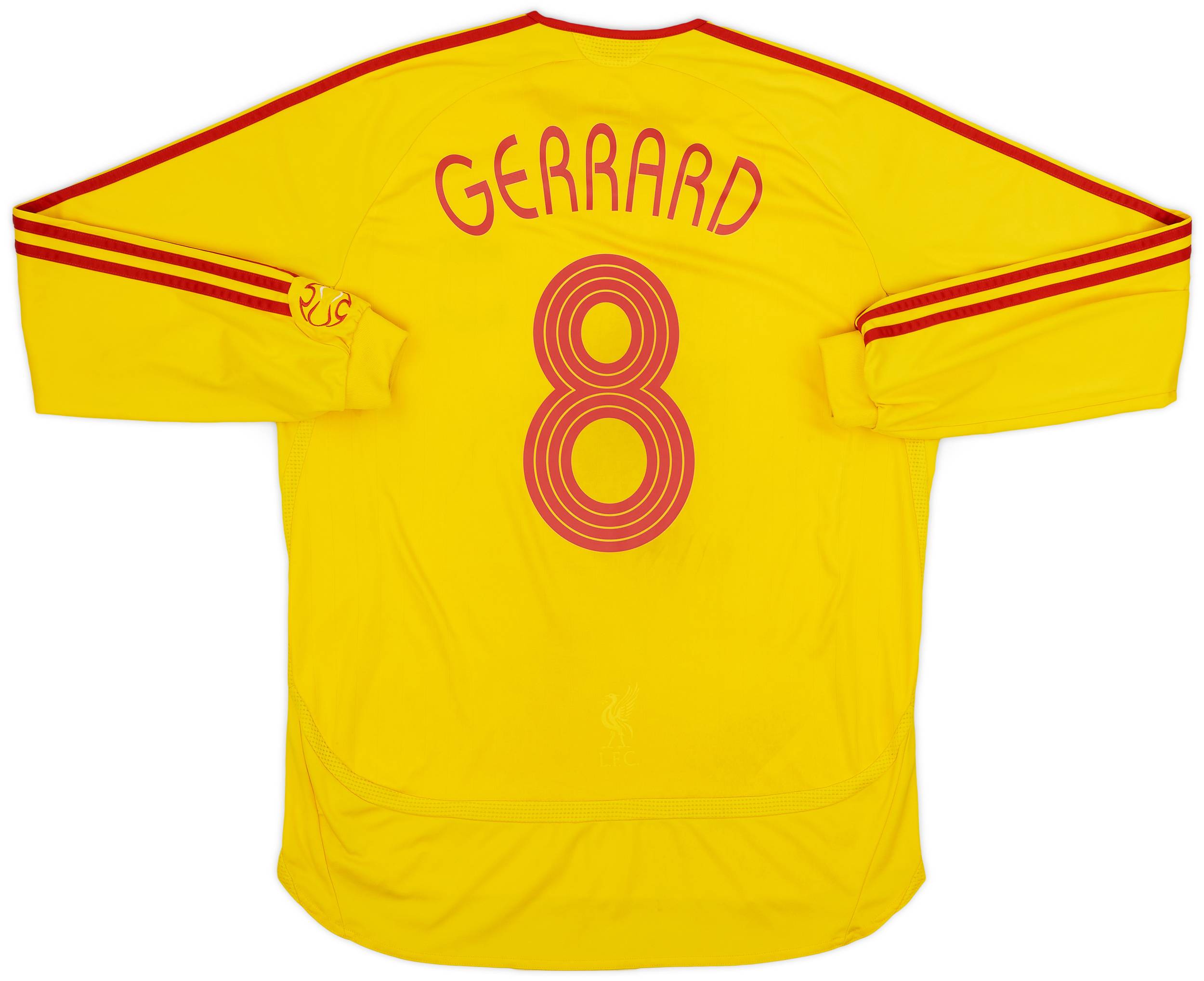 2006-07 Liverpool Away L/S Shirt Gerrard #8 - 7/10 - (L)