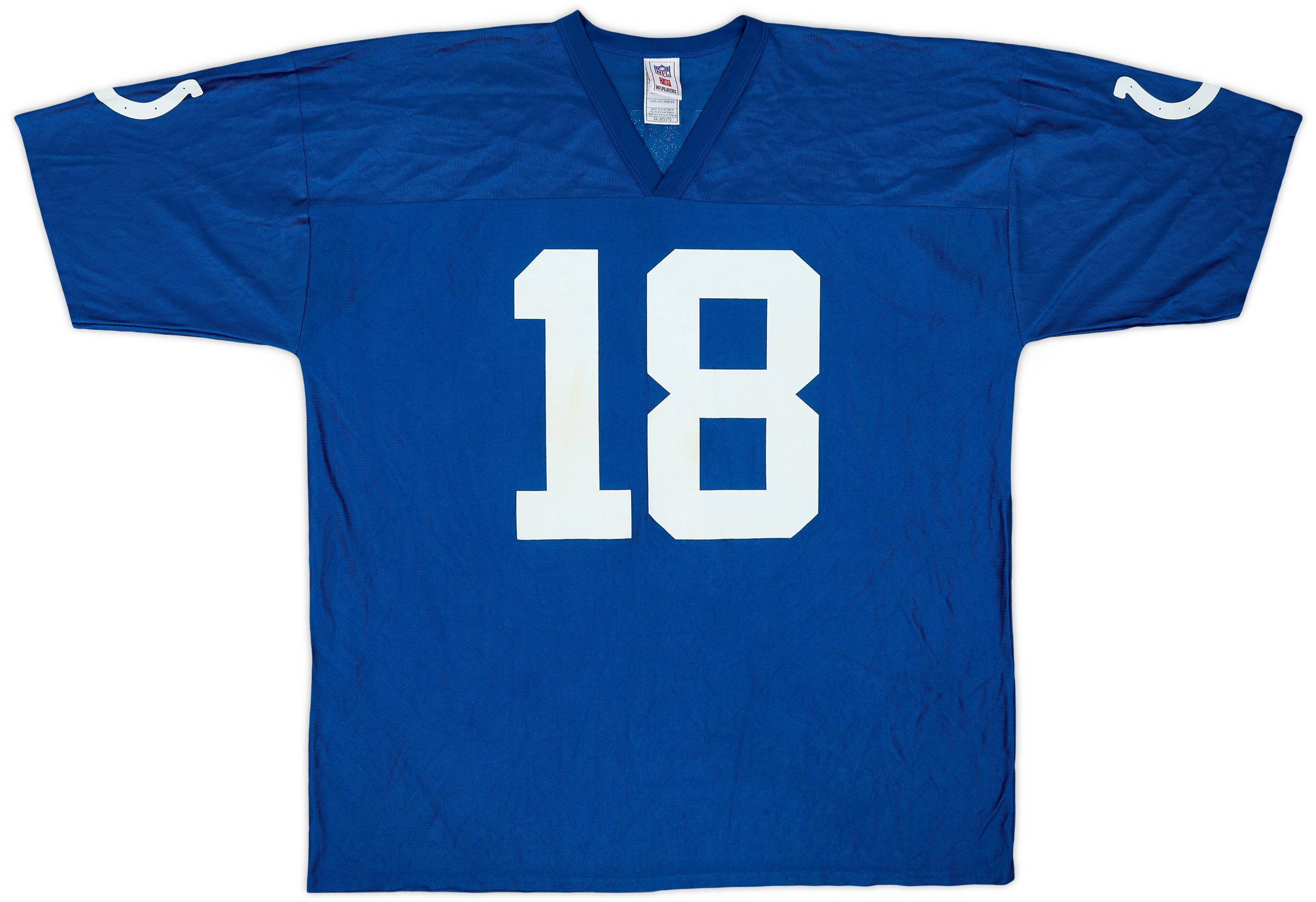 2007 Indianapolis Colts Manning #18 NFL Replica Home Jersey - 7/10 - (XXL)
