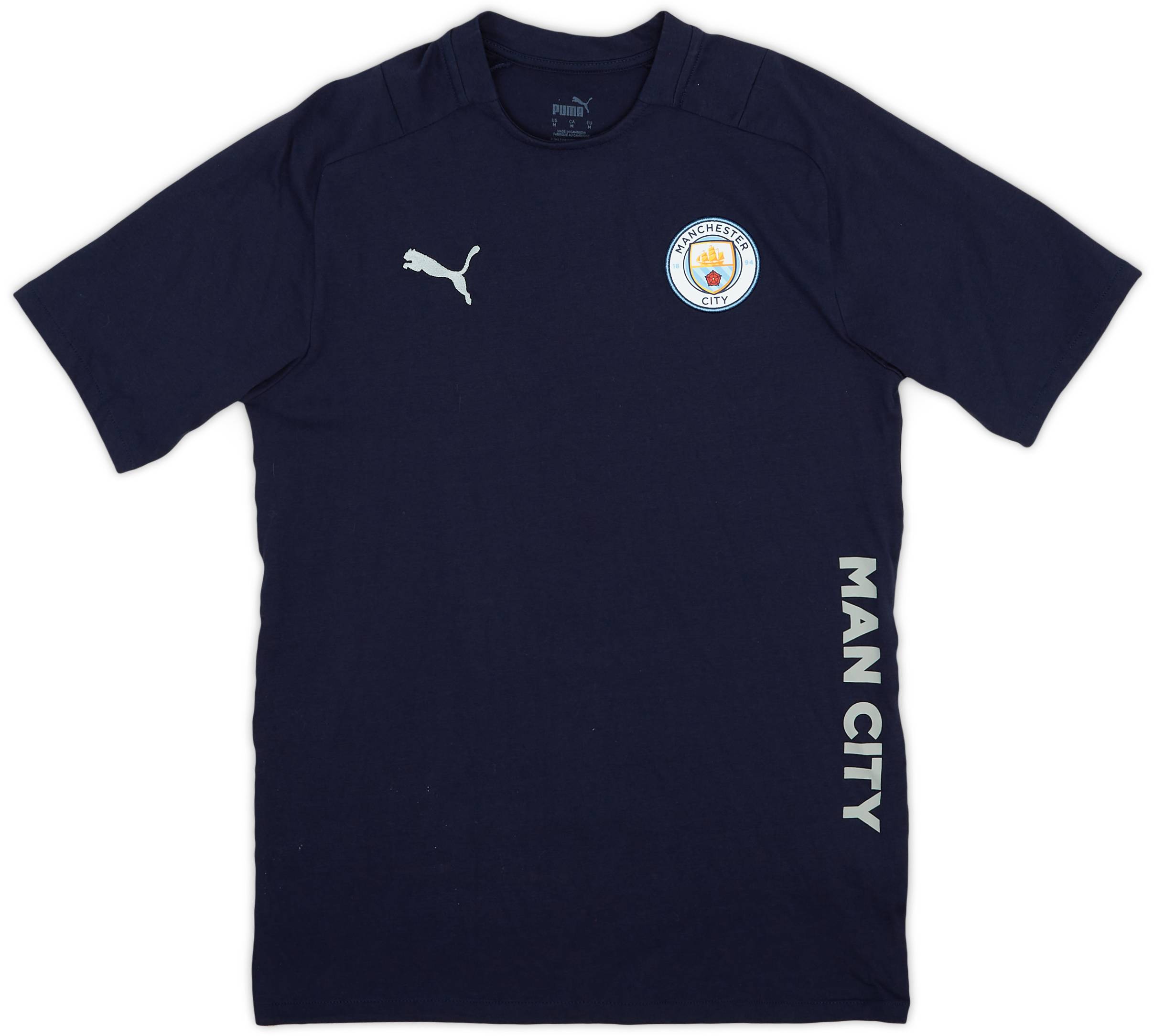 2021-22 Manchester City Puma Staff Issue Cotton Tee - 9/10 - (M)