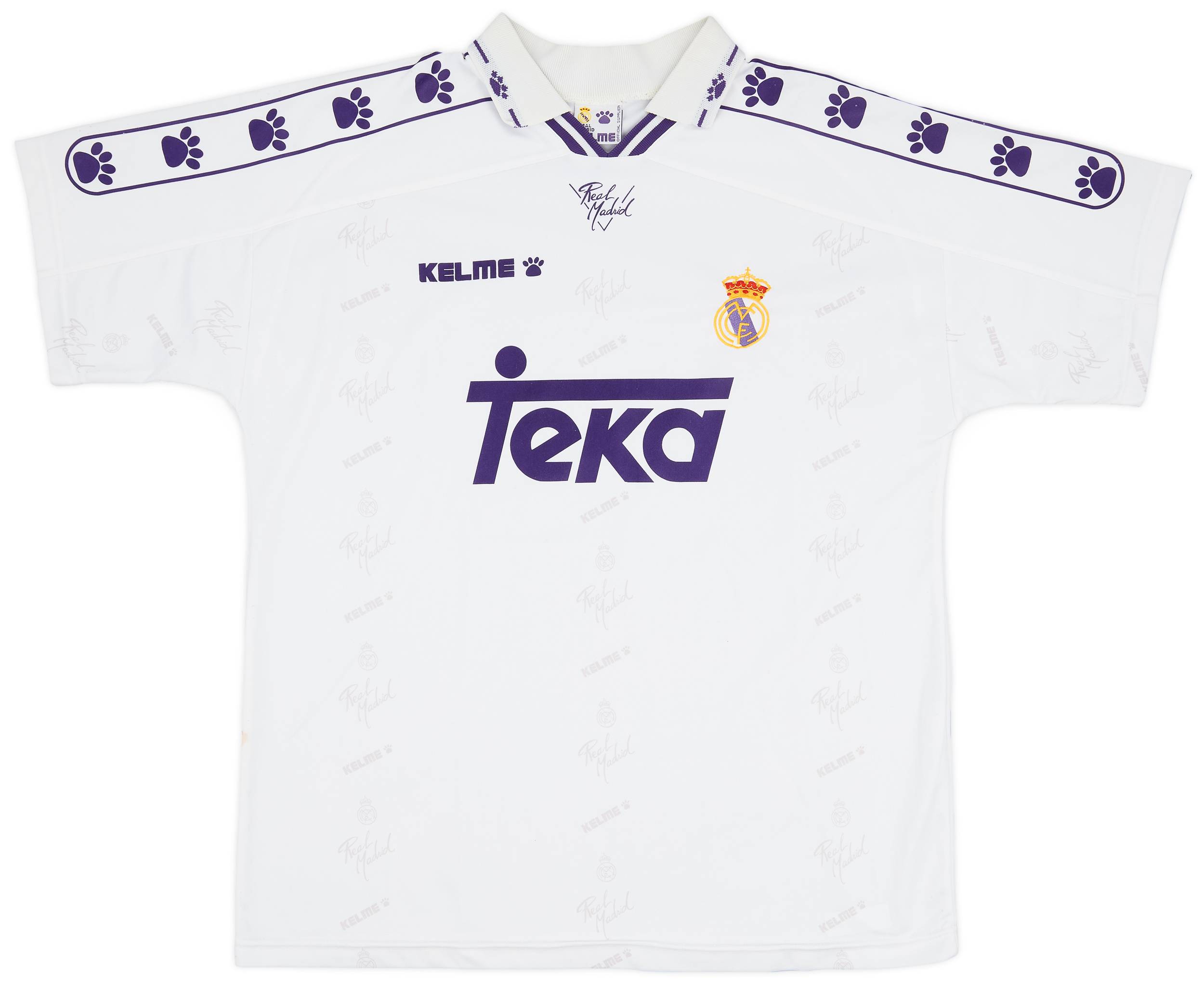 1994-96 Real Madrid Home Shirt - 7/10 - (XL)
