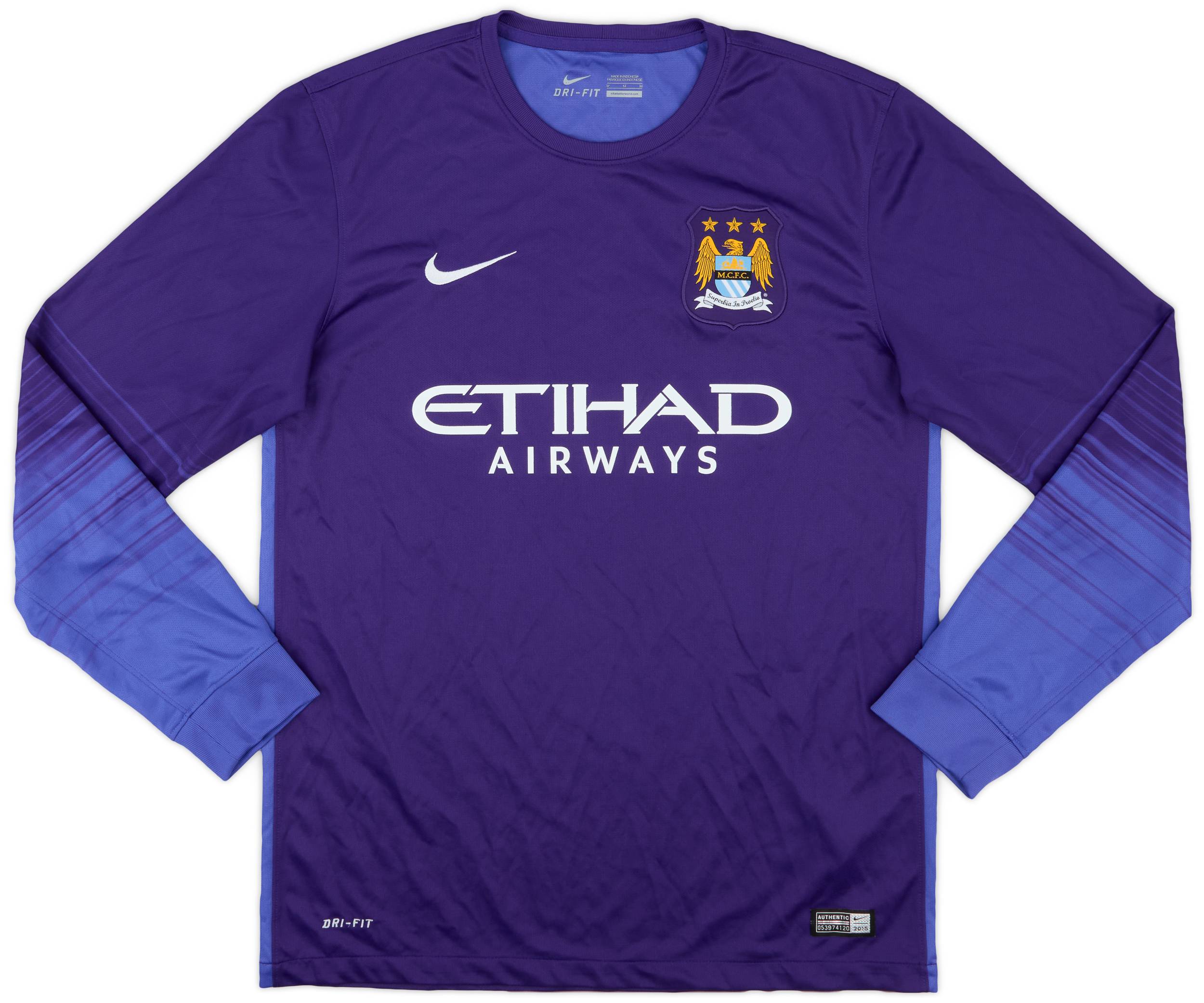 2015-16 Manchester City GK Shirt - 9/10 - (M)