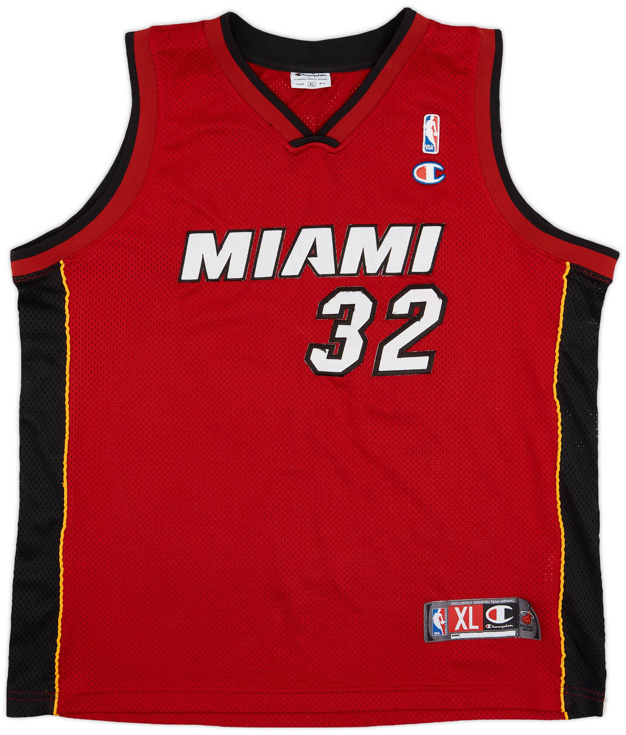 2004-07 Miami Heat O'Neal #32 Champion Authentic Alternate Jersey - 5/10 - (XL)