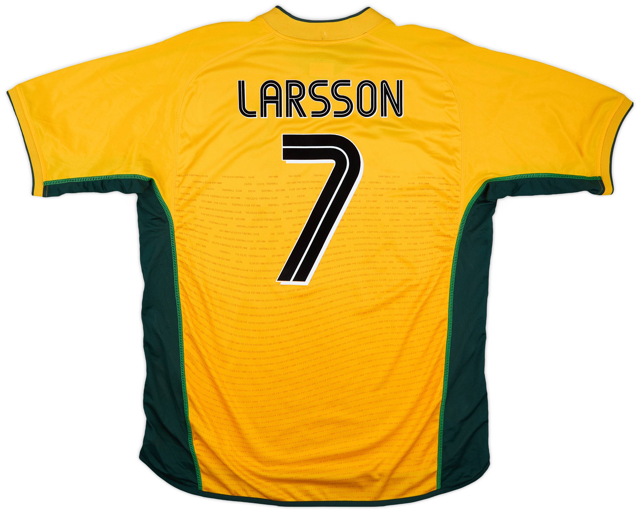 2002-03 Celtic Away Shirt Larsson #7 (XL)