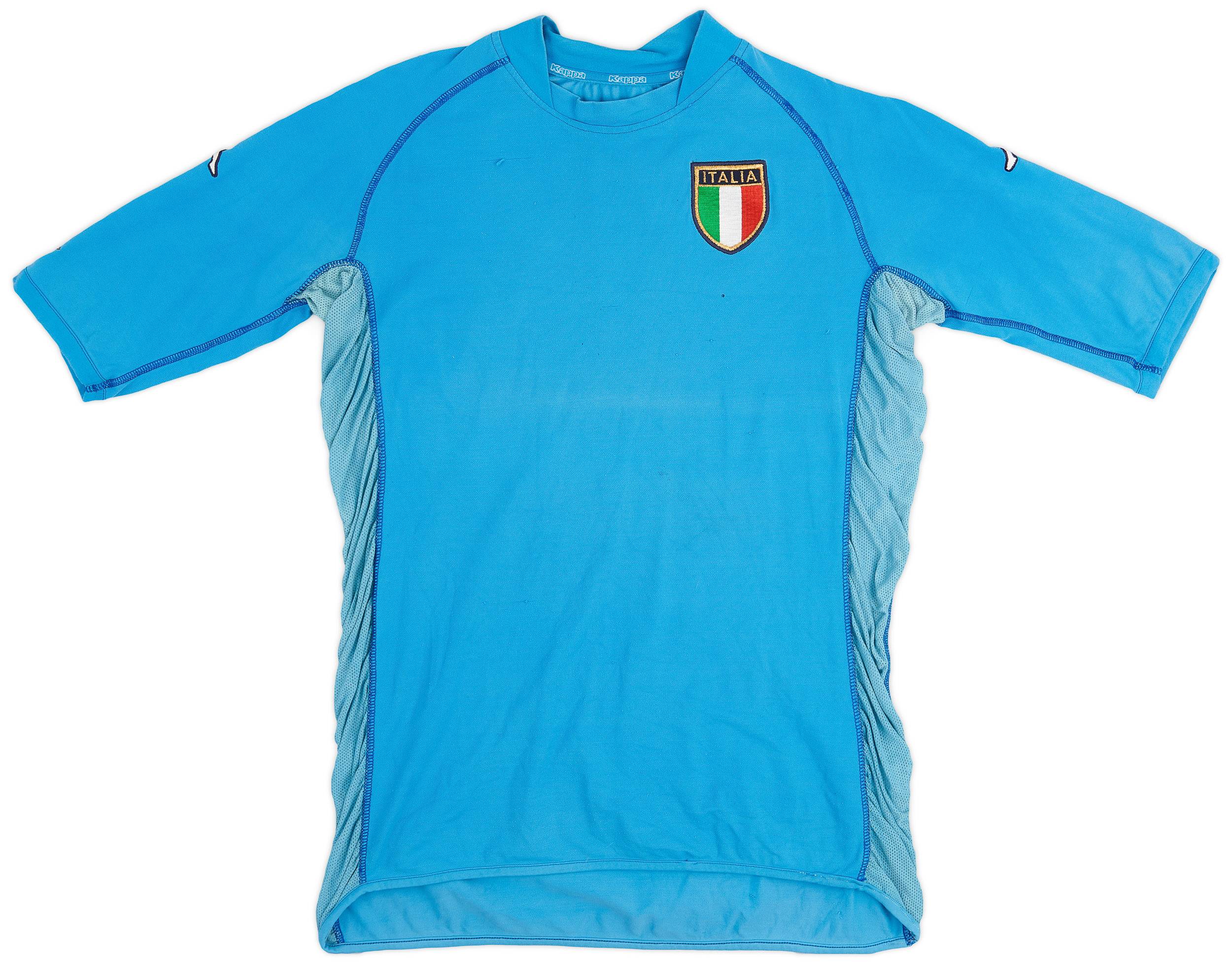 2002 Italy Home Shirt - 3/10 - (L)