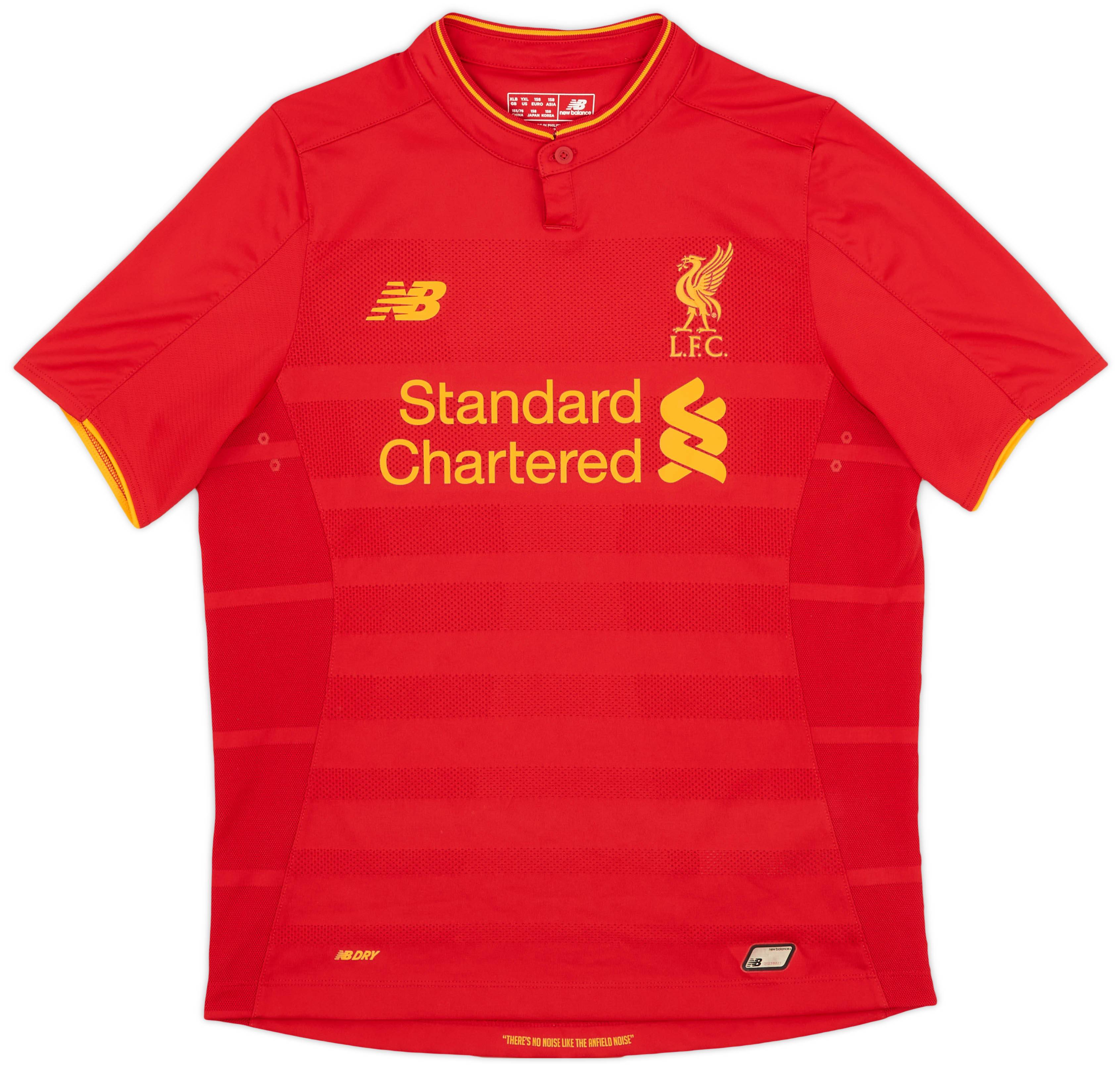 2016-17 Liverpool Home Shirt - 9/10 - (XL.Boys)