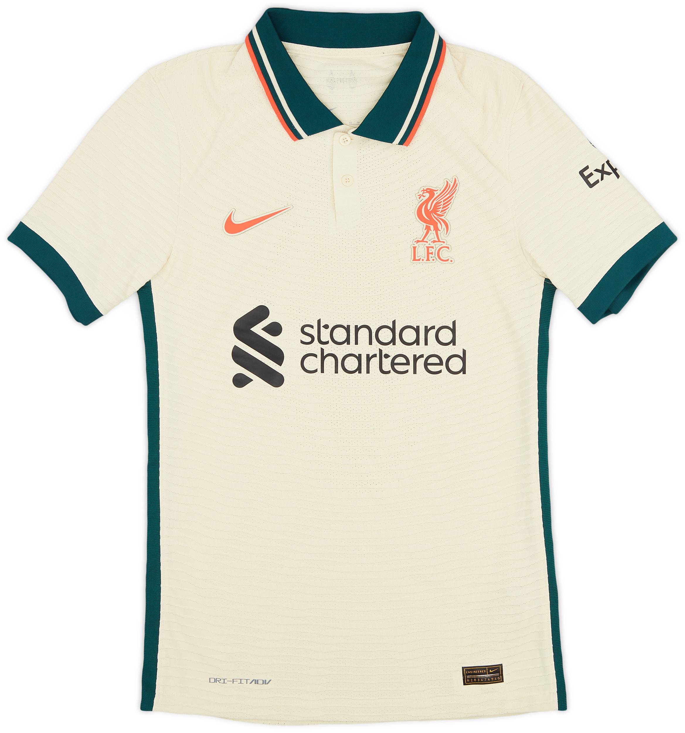 2021 22 Liverpool Authentic Away Shirt 9 10 XS