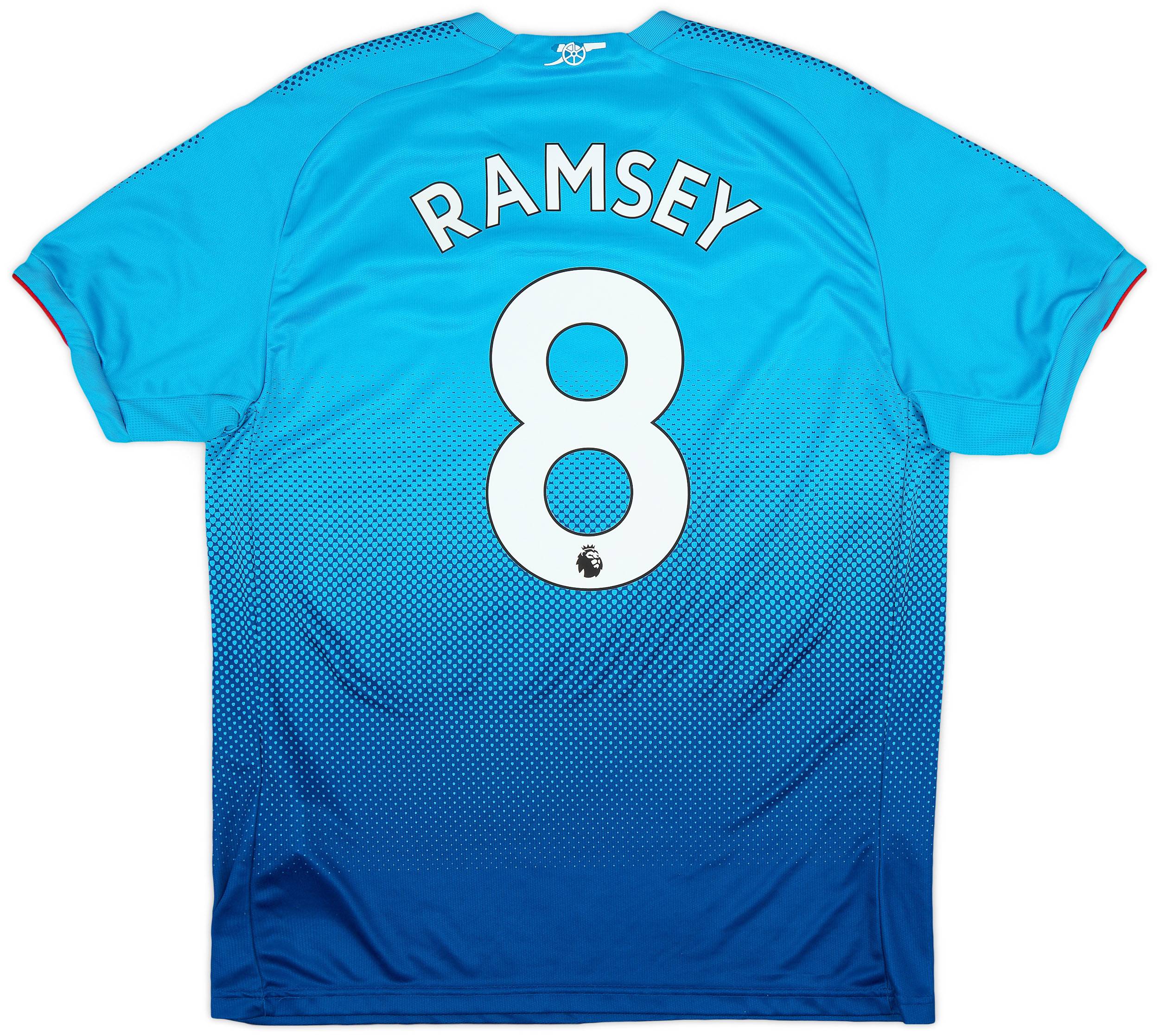 2017 18 Arsenal Away Shirt Ramsey 8 5 10 L
