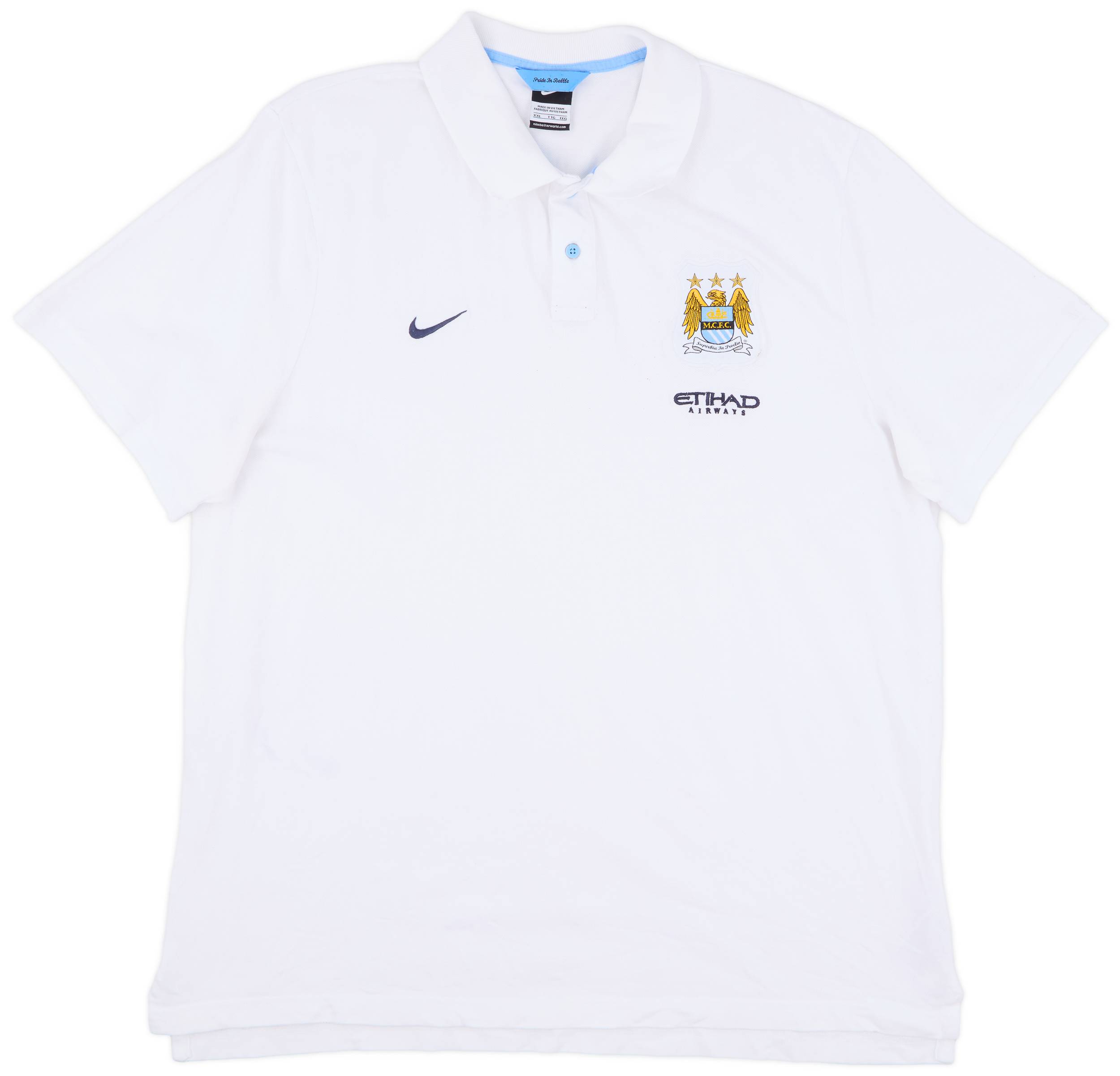 2013-14 Manchester City Nike Polo Shirt - 8/10 - (XXL)