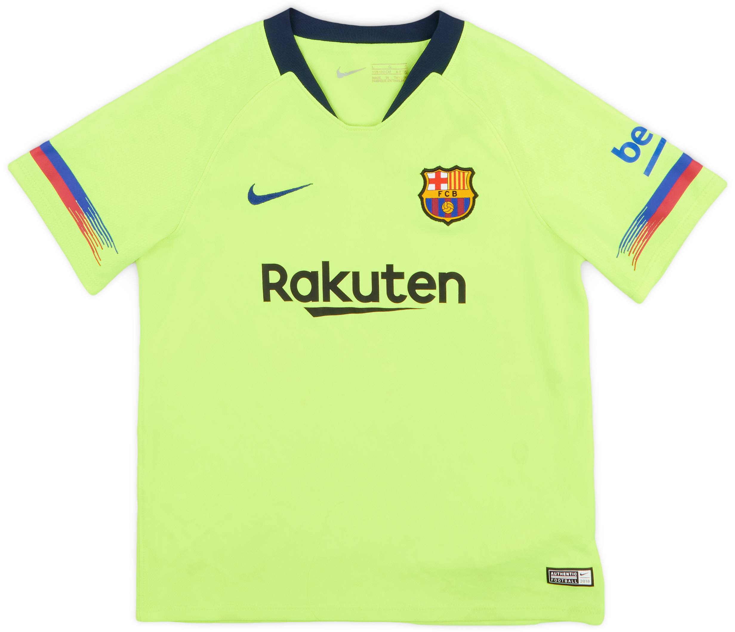 2018 19 Barcelona Away Shirt 6 10 S.Boys
