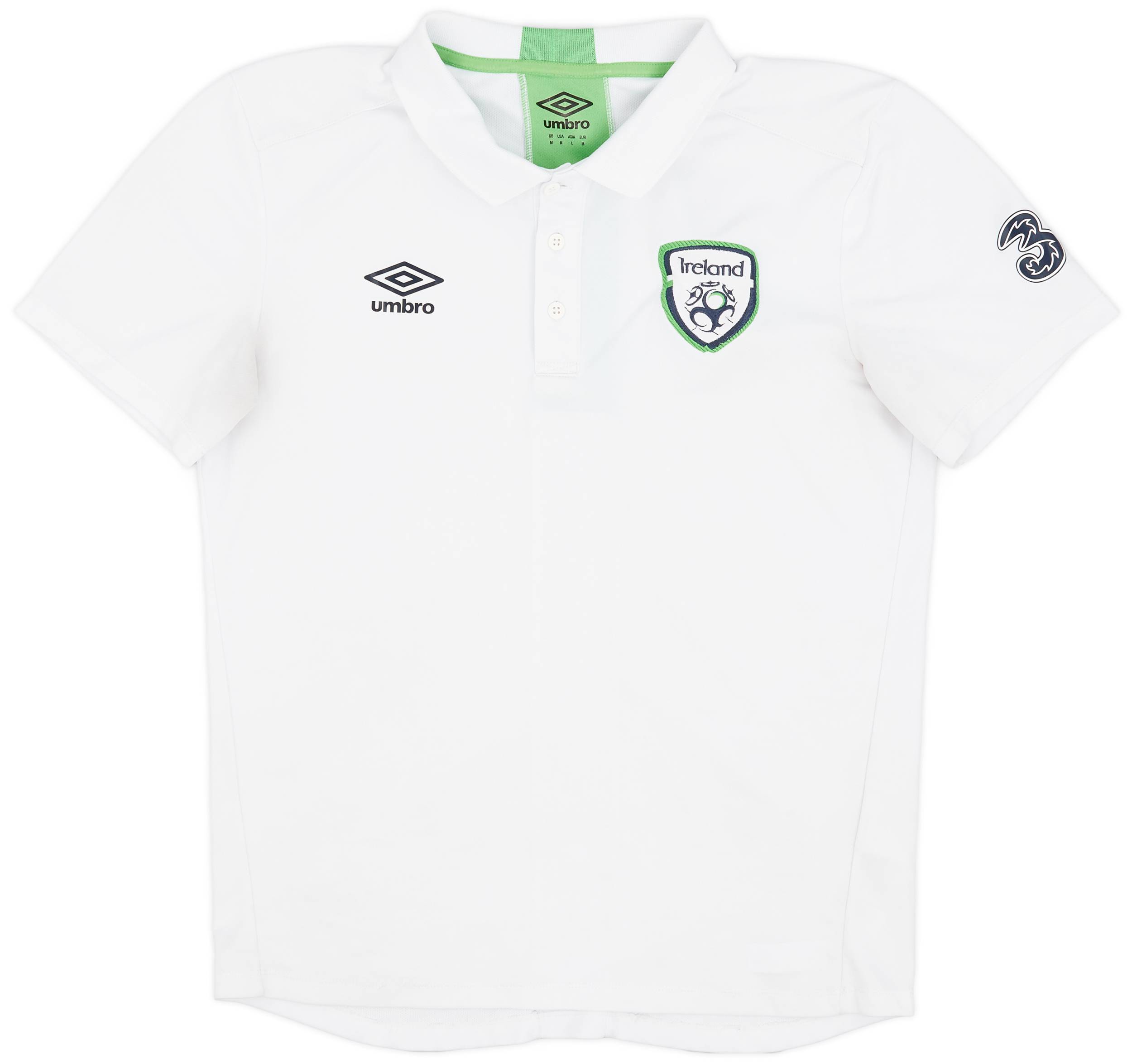 2016-18 Ireland Umbro Polo Shirt - 8/10 - (M)