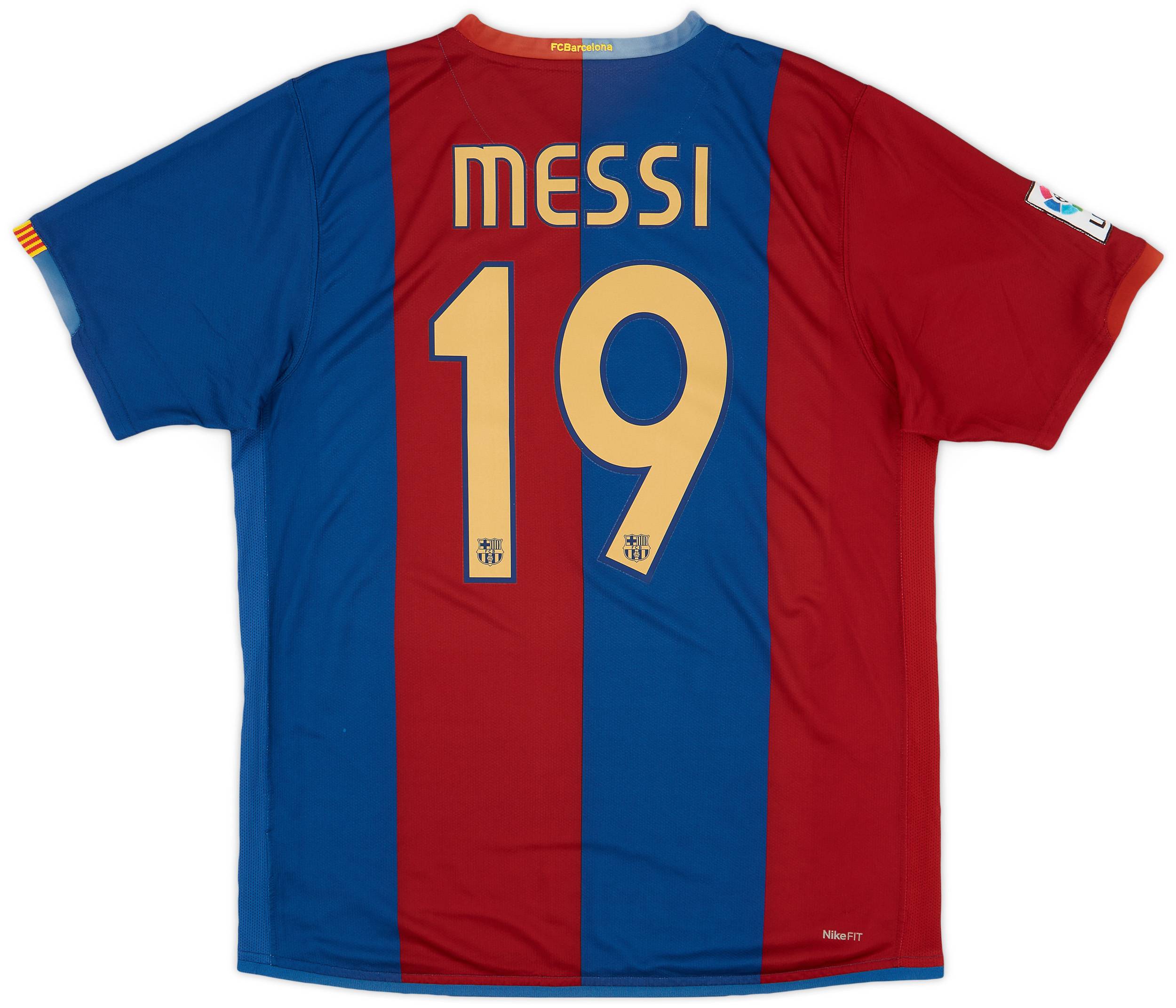 2006-07 Barcelona Home Shirt Messi #19 - 7/10 - (L)