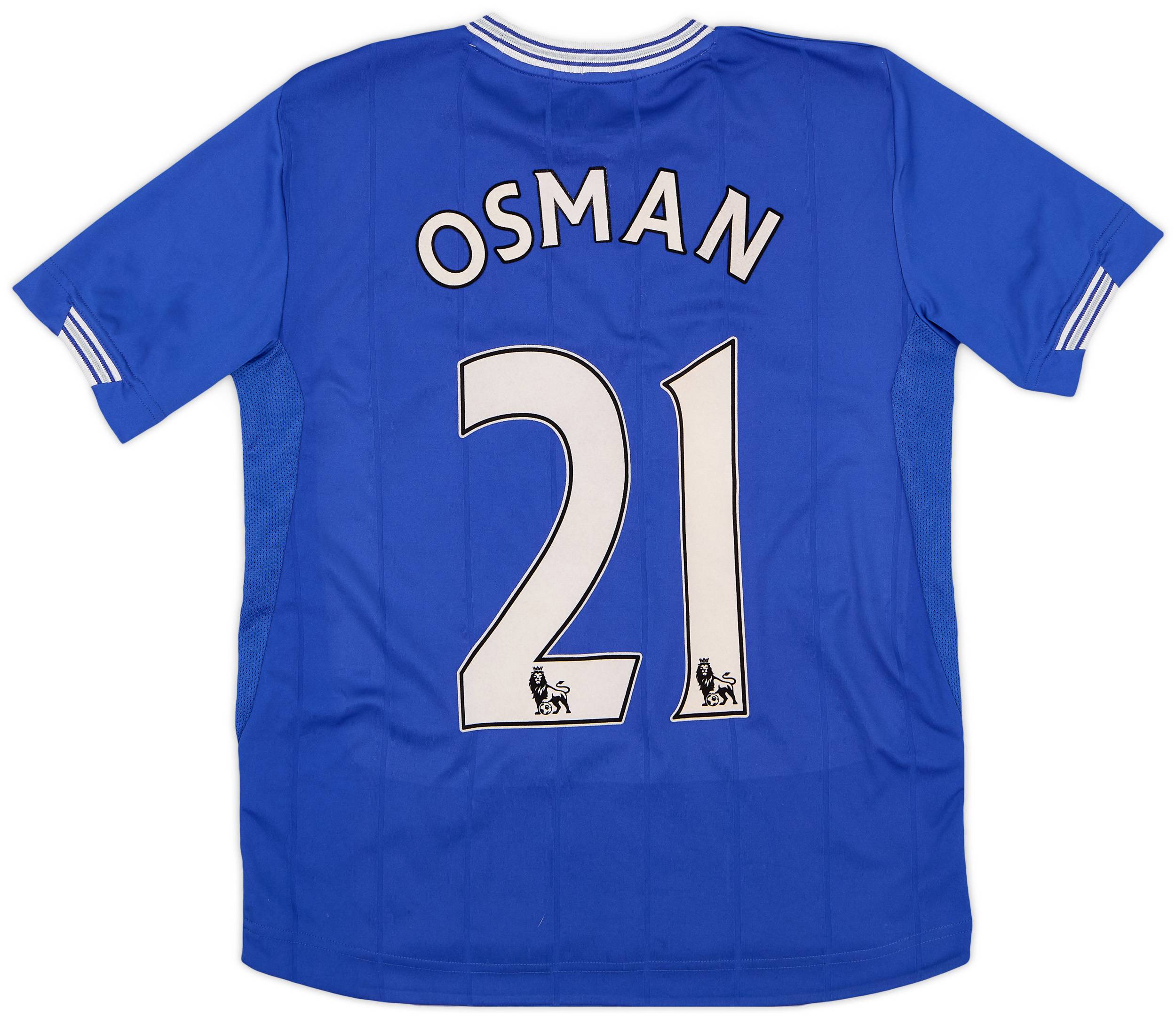 2009-10 Everton Home Shirt Osman #21 - 7/10 - (XL.Boys)