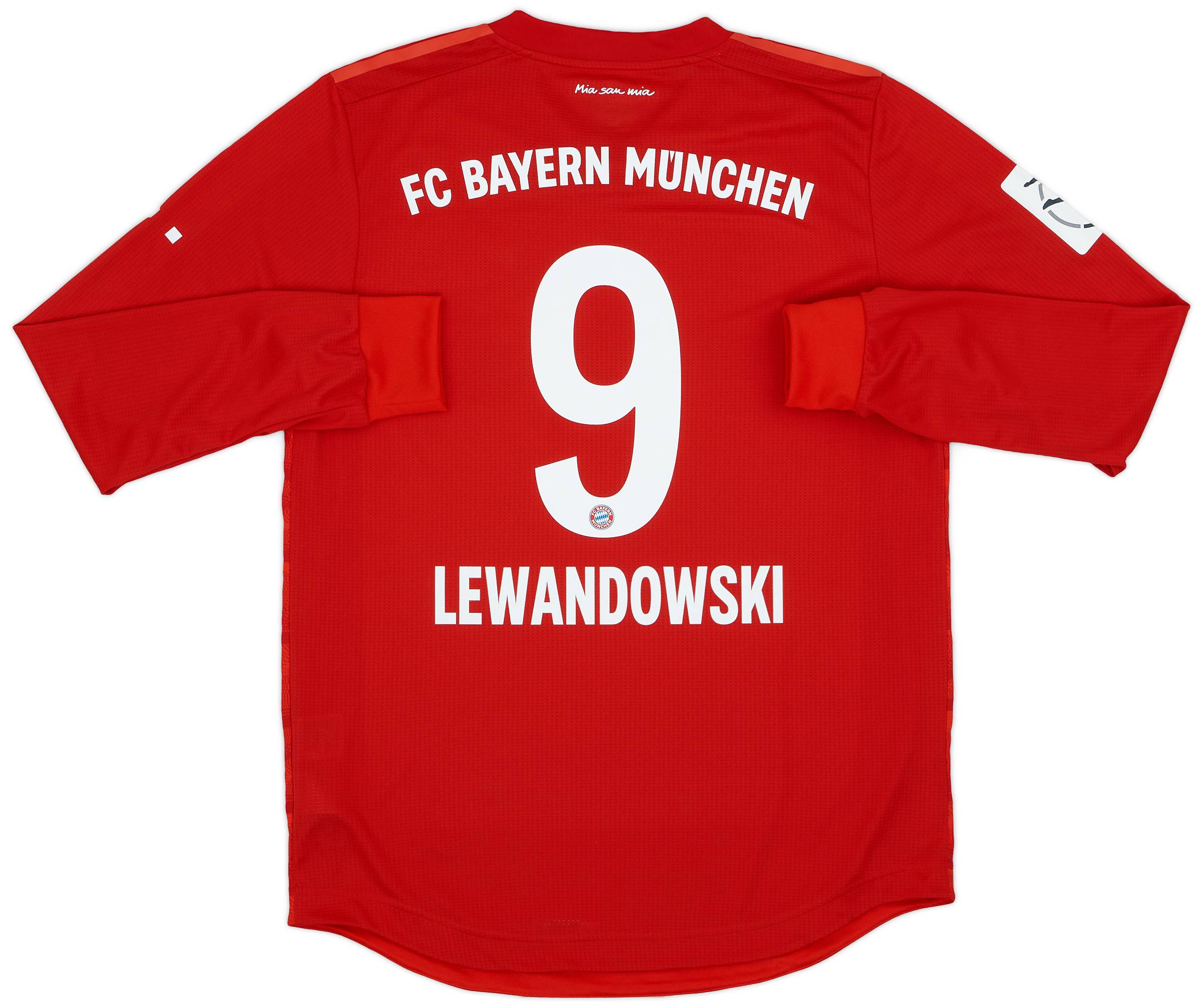 2019-20 Bayern Munich Women's Player Issue Home L/S Shirt Lewandowski #9 - 9/10 - (M)