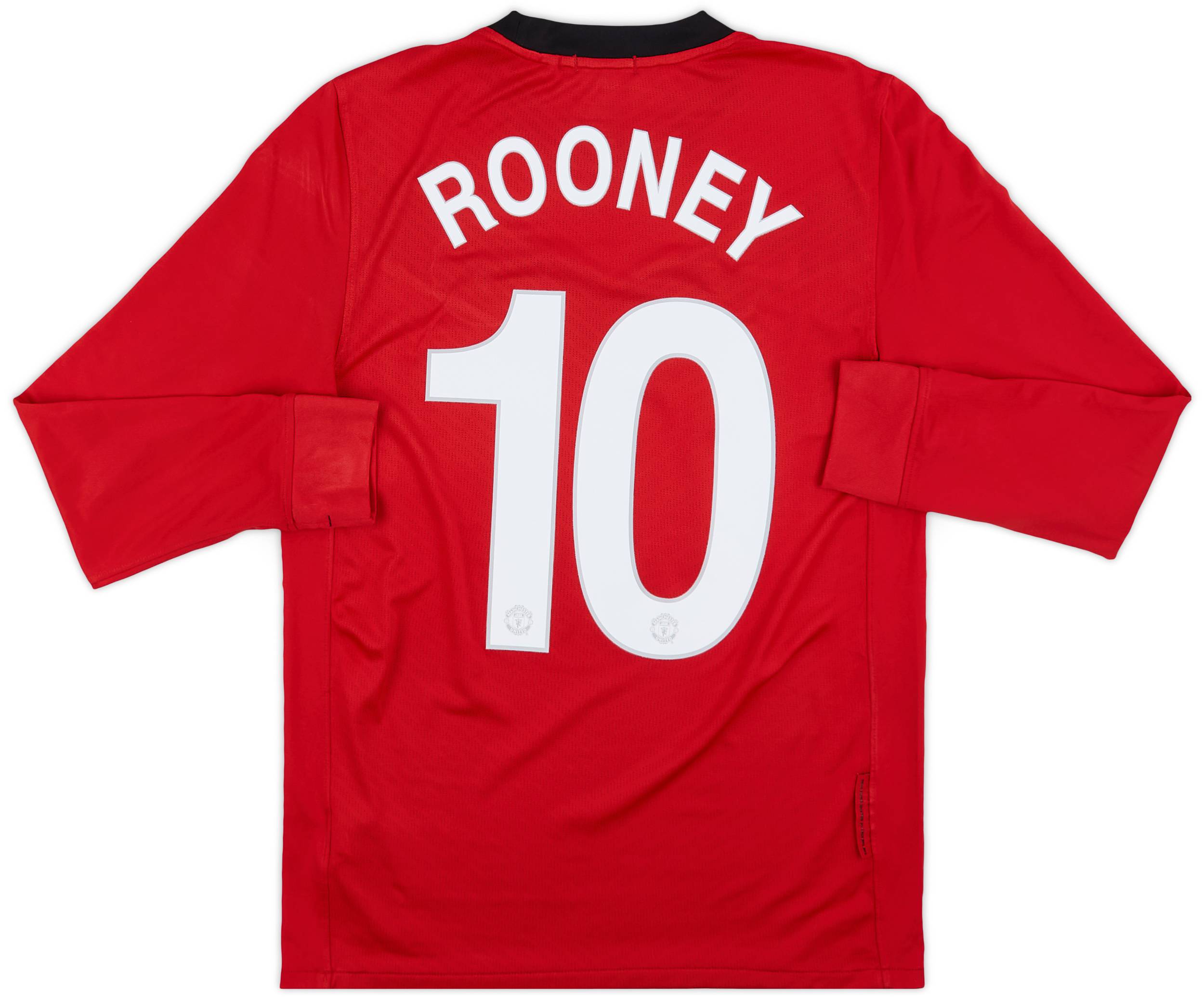 2009-10 Manchester United Home L/S Shirt Rooney #10 - 8/10 - (S)
