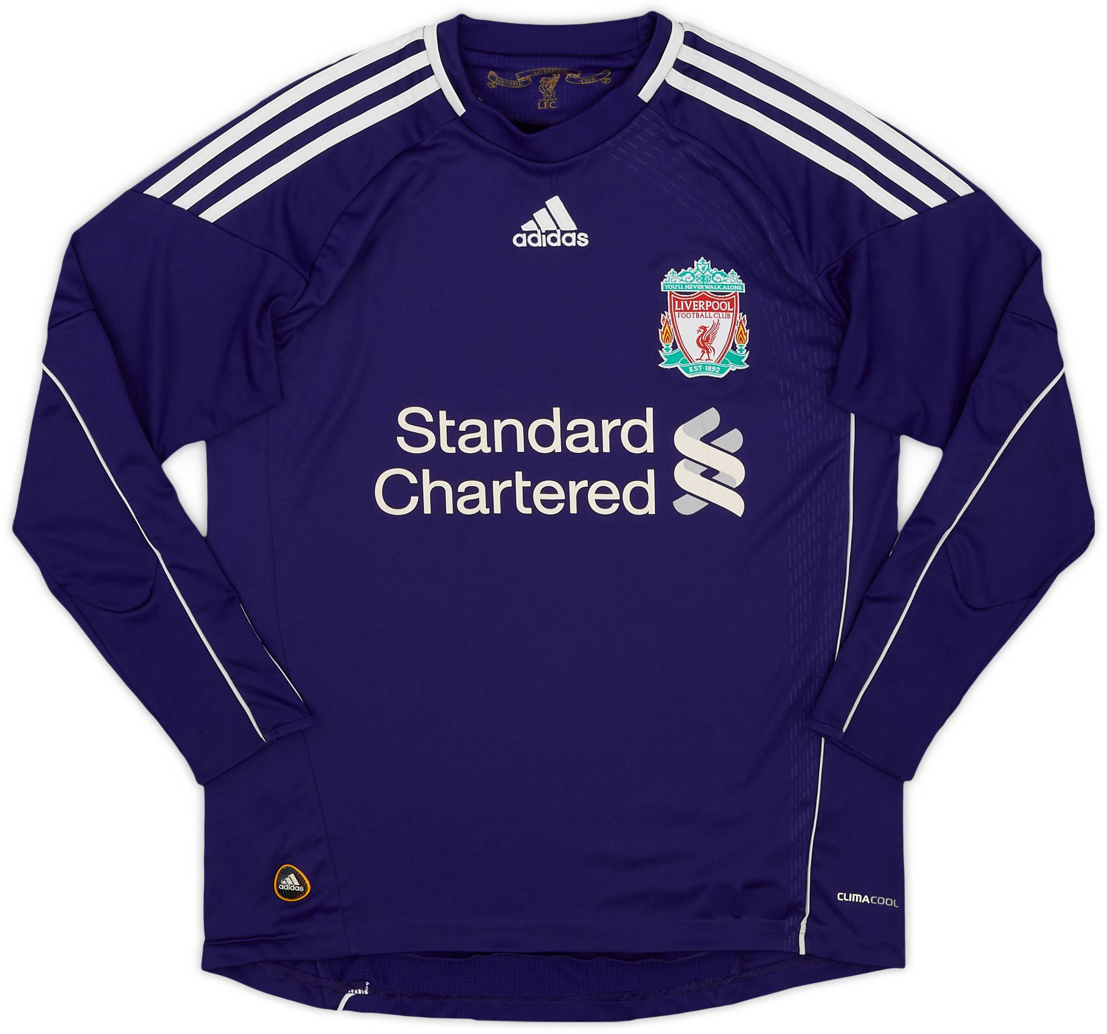 2010-12 Liverpool GK Shirt - 8/10 - (L.Boys)