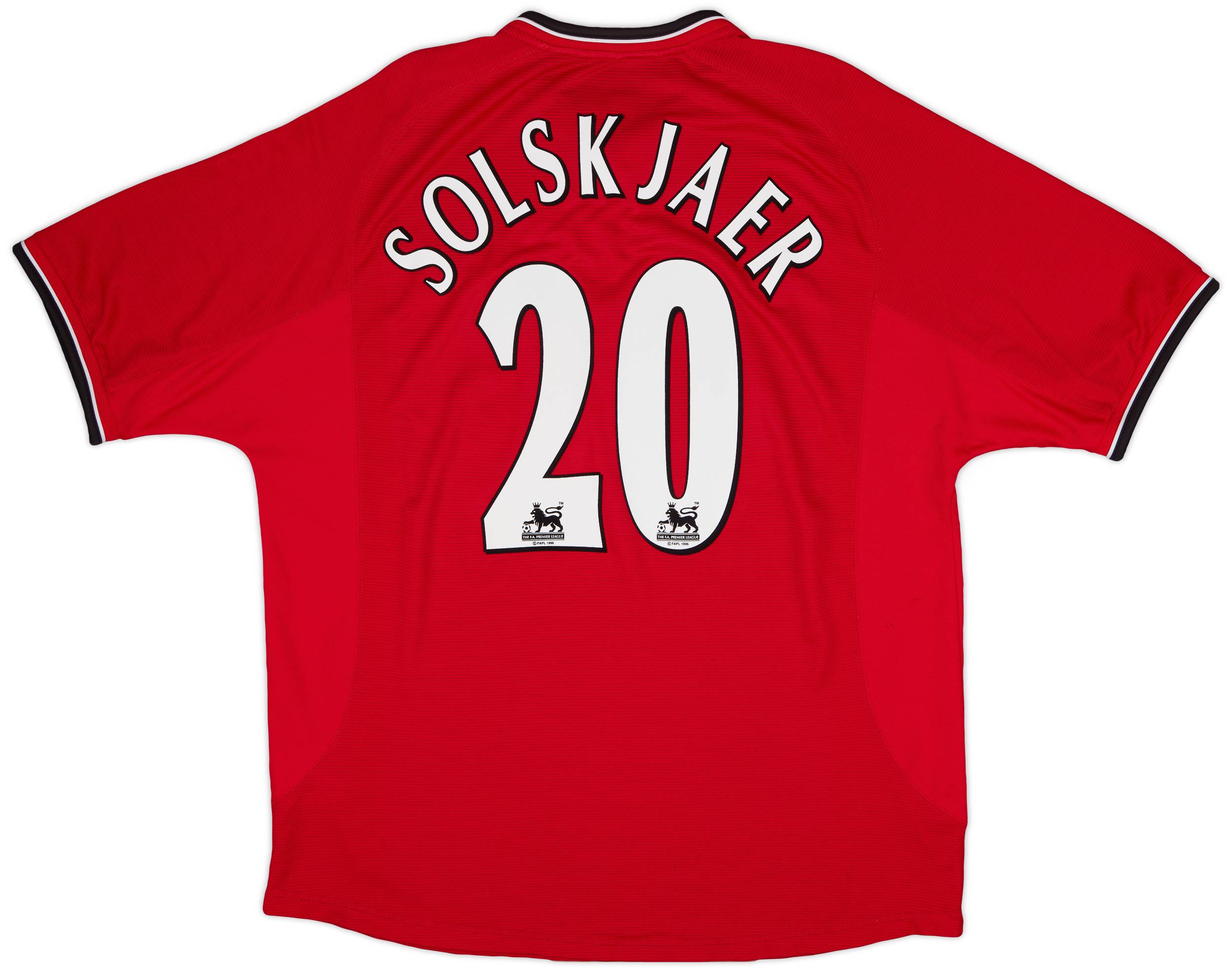 2000-02 Manchester United Home Shirt Solskjaer #20 - 7/10 - (XXL)