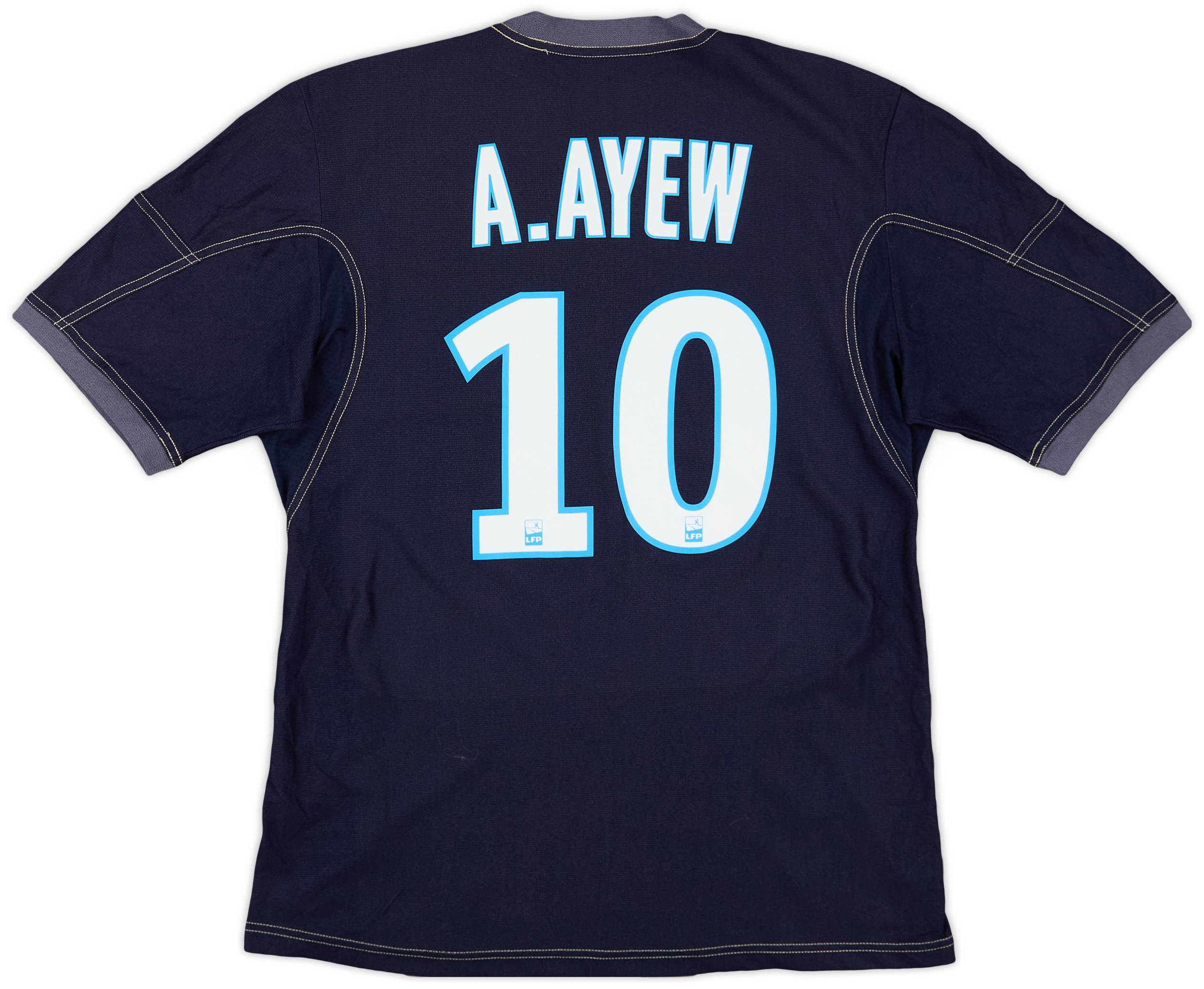 2013-14 Olympique Marseille Away Shirt A.Ayew #10 - 7/10 - (M)