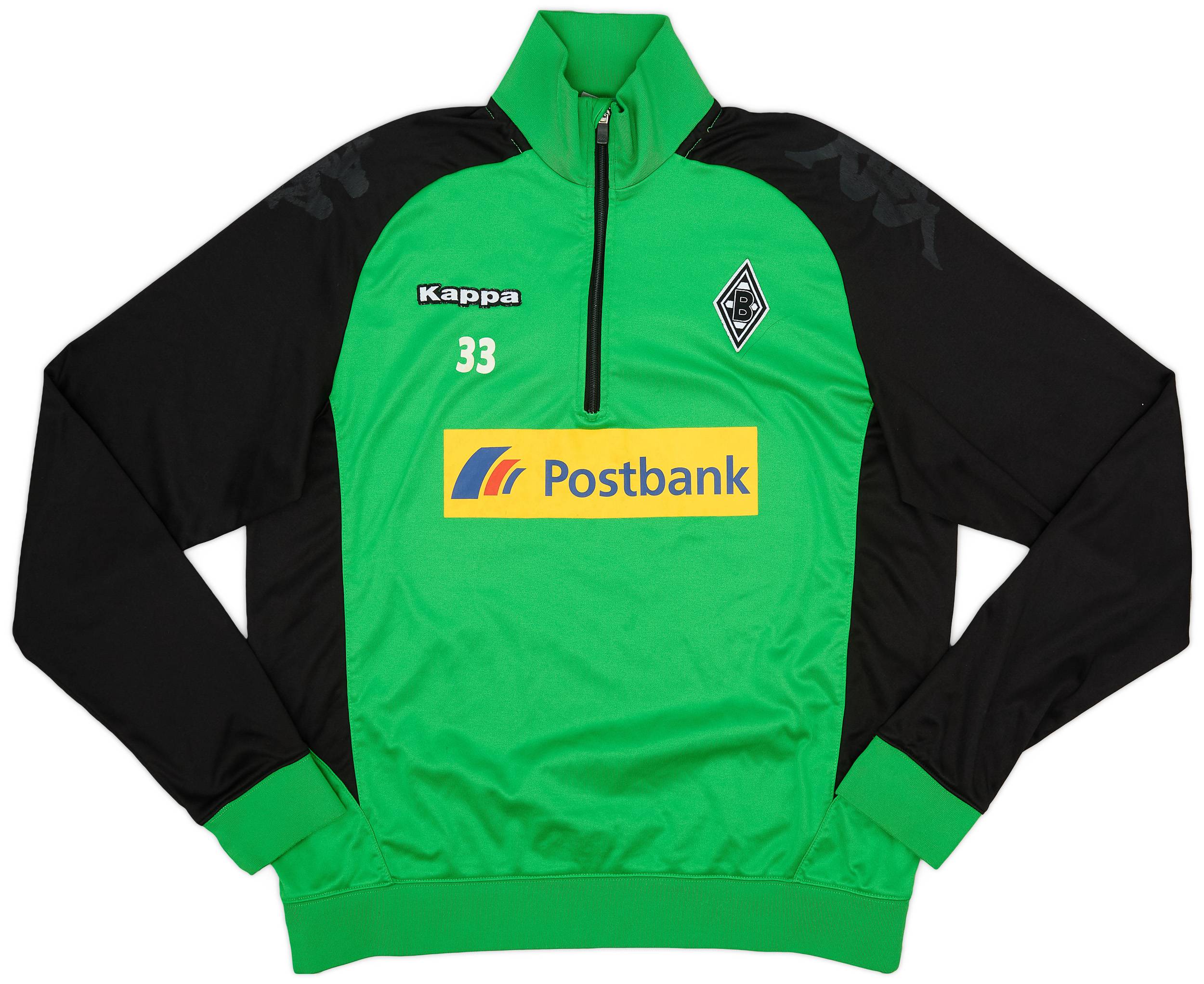 2014-15 Borussia Monchengladbach Player Issue Kappa 1/4 Zip Drill Top #33 - 7/10 - (XL)