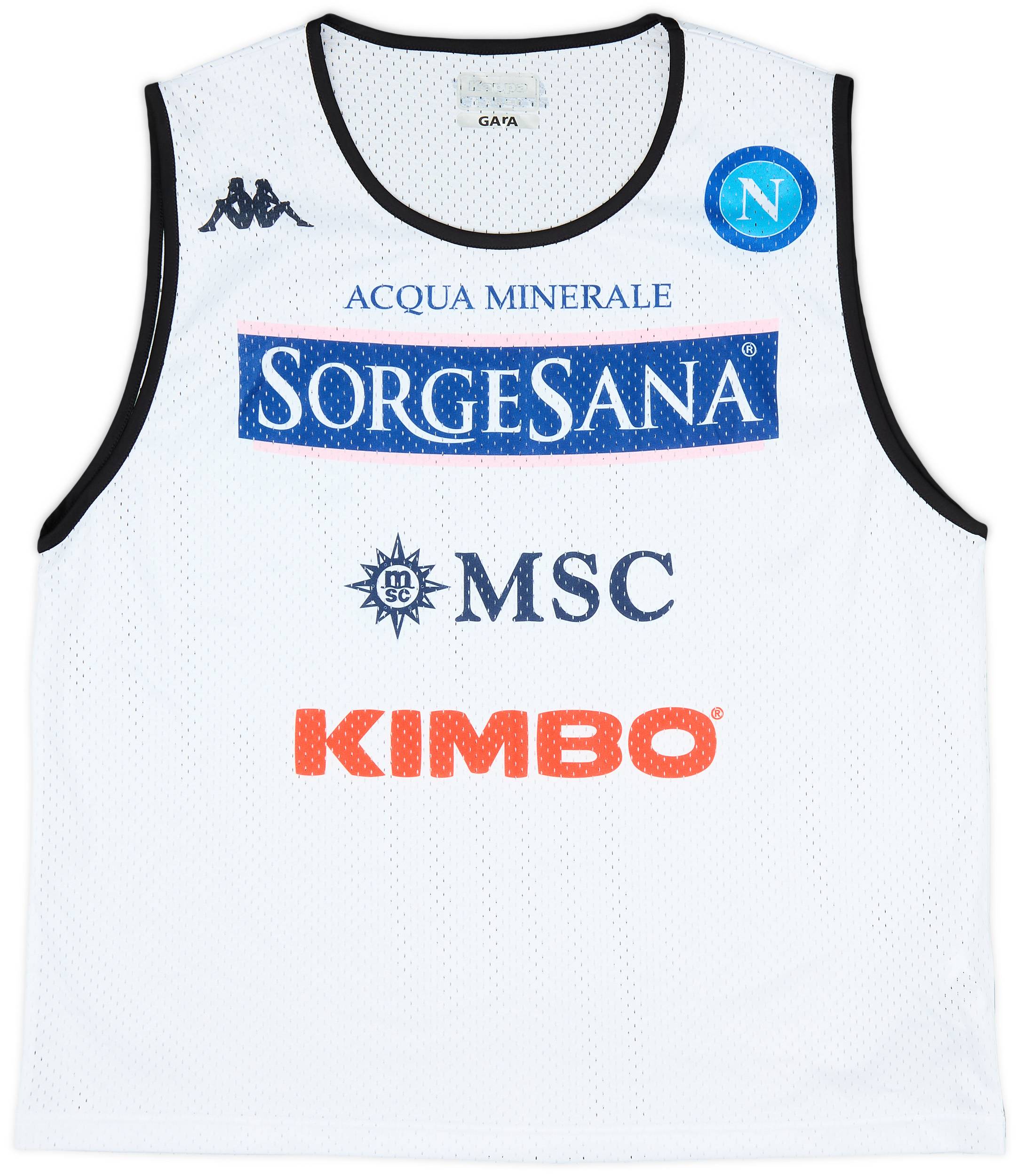 2018-19 Napoli Kappa Training Bib - 8/10 - (L)
