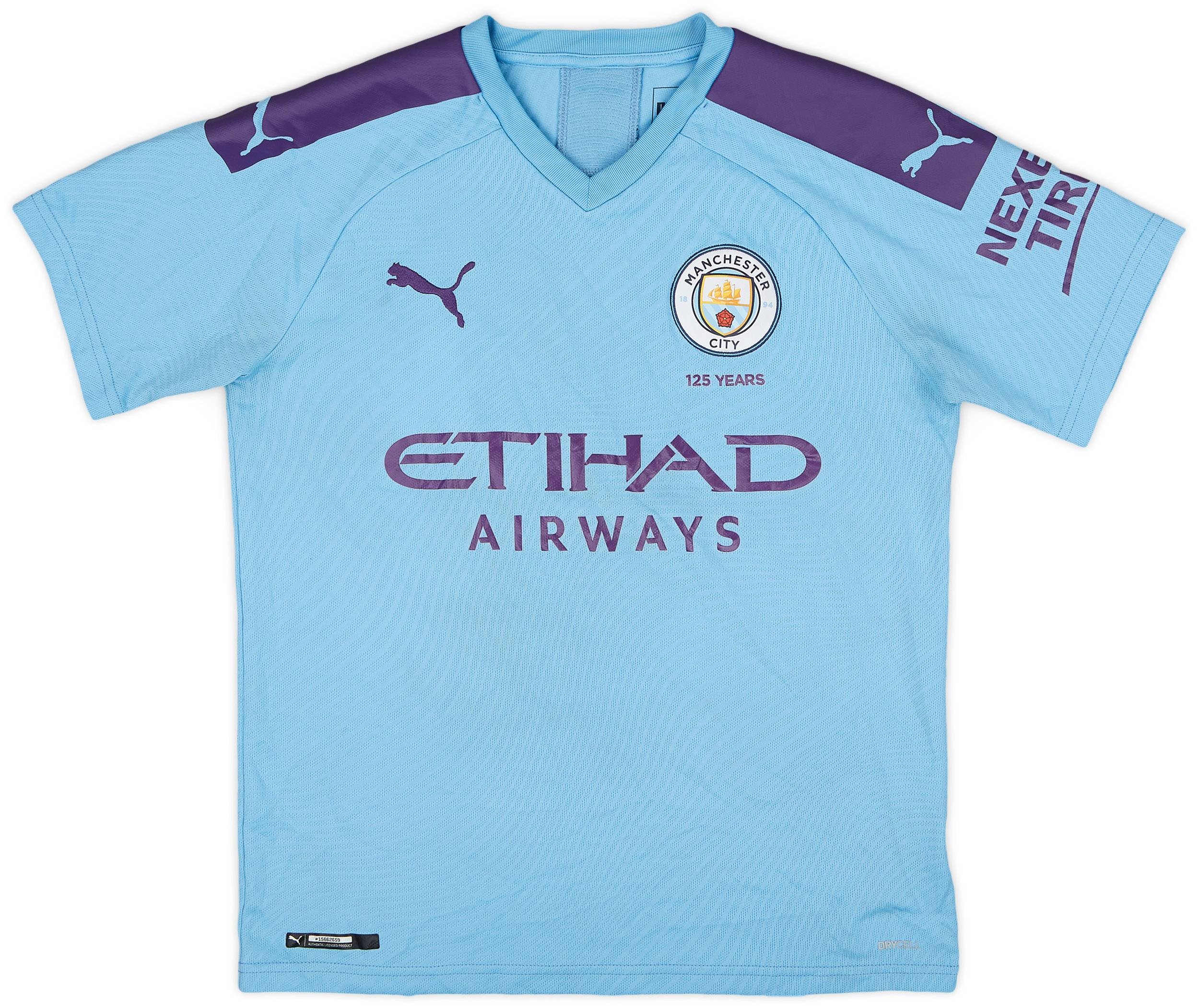 2019-20 Manchester City Home Shirt - 8/10 - (L.Boys)