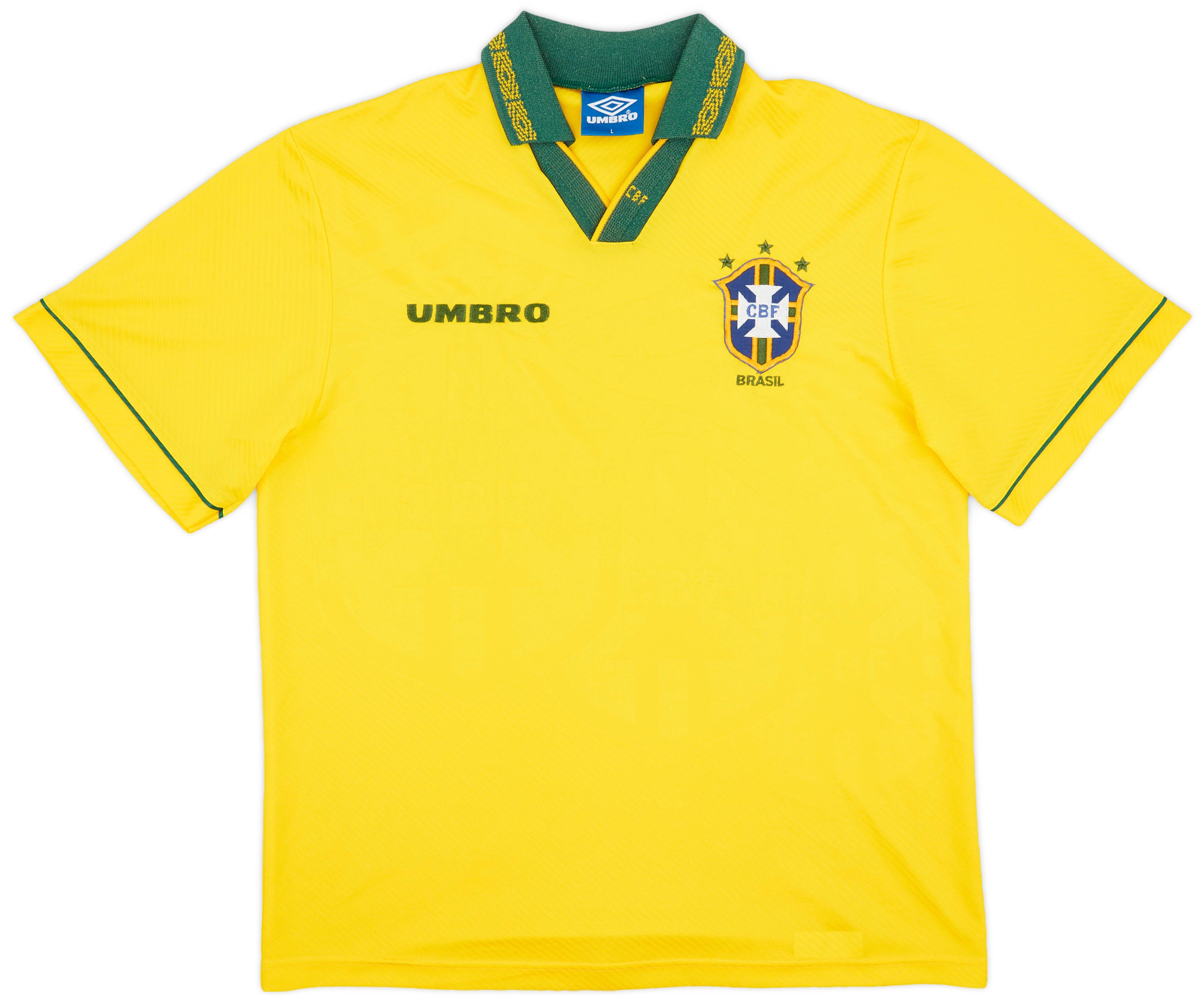 1993-94 Brazil Home Shirt - 9/10 - (L)