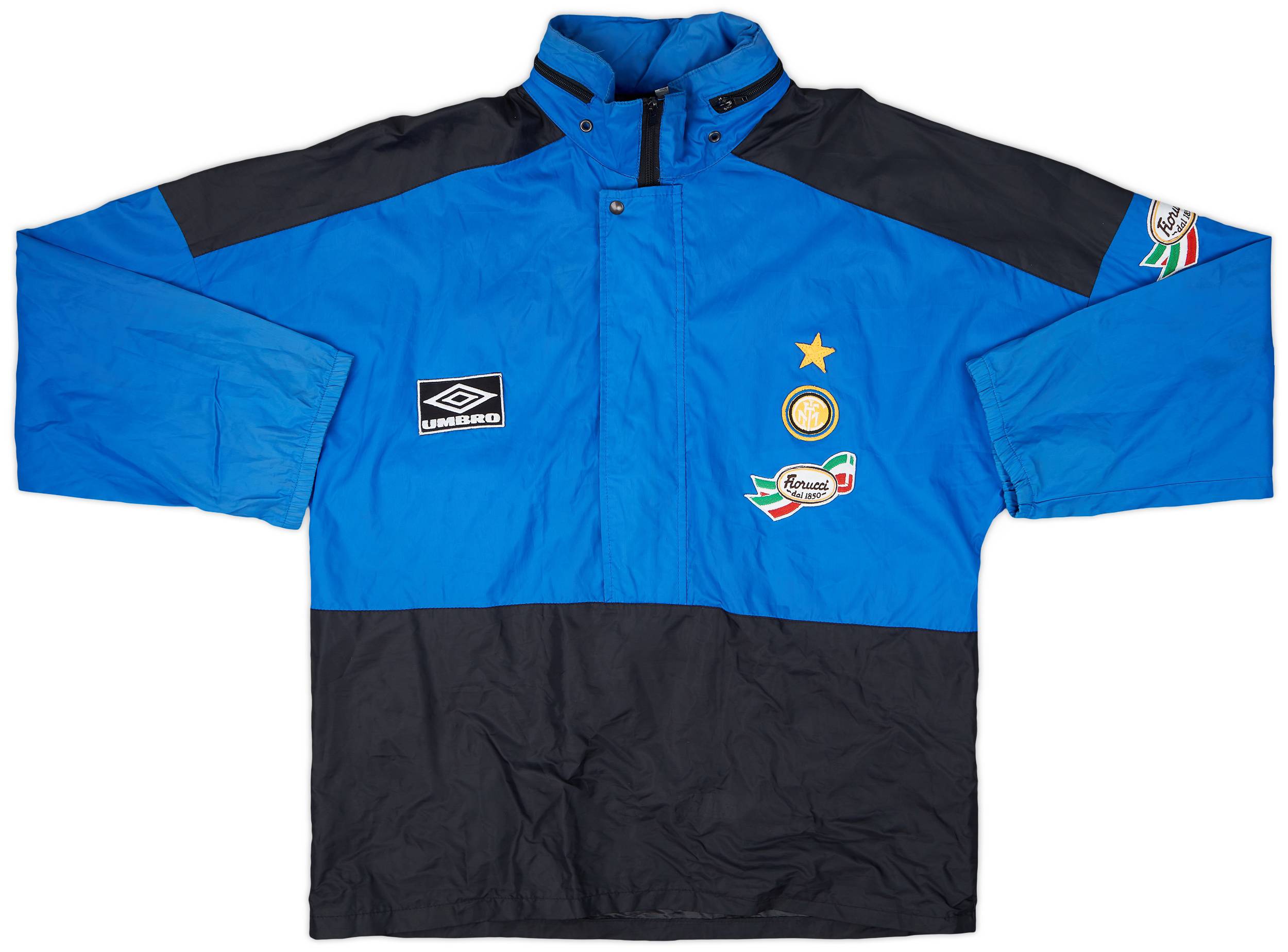 1992-93 Inter Milan Umbro Hooded Rain Jacket - 8/10 - (L)