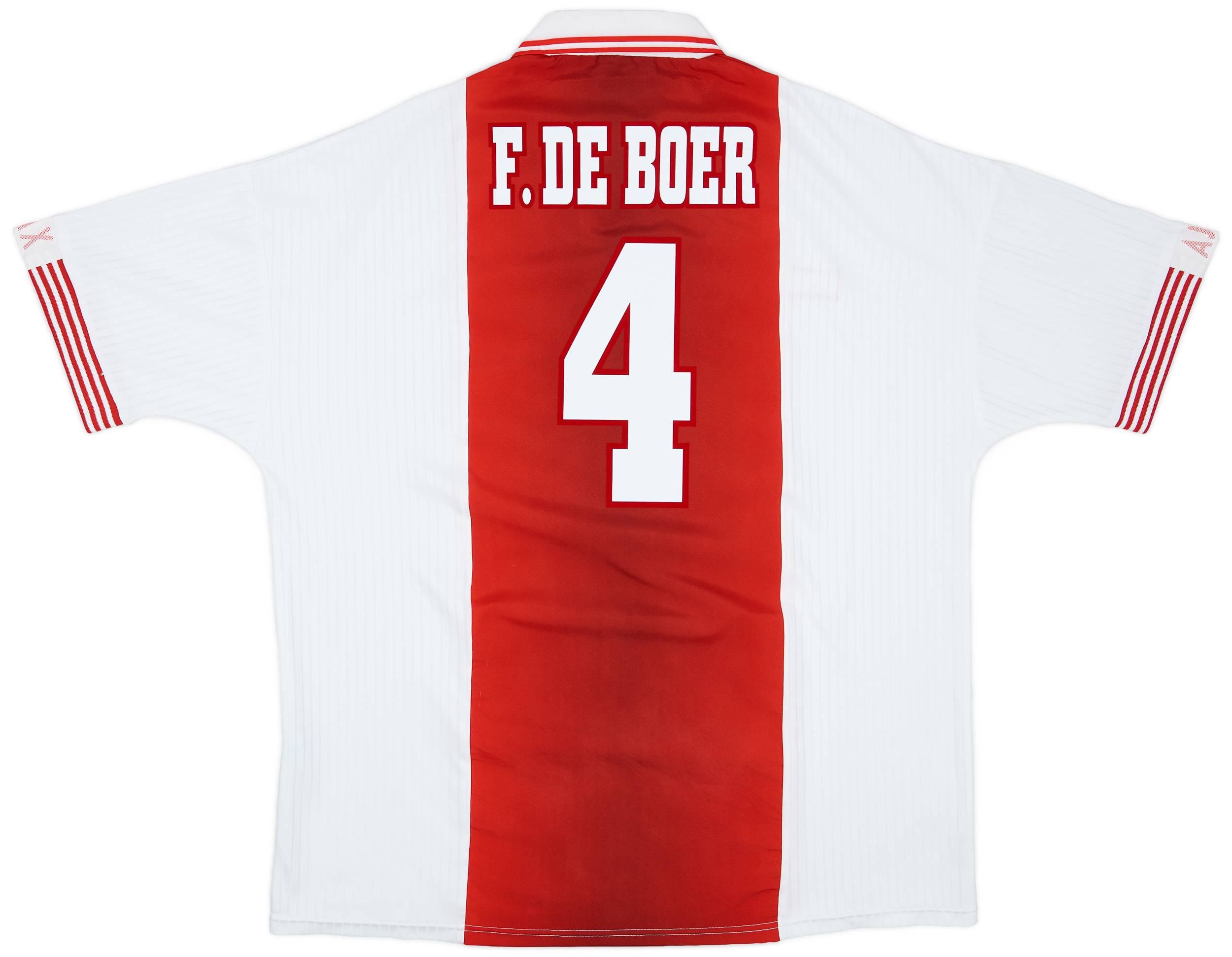1998-99 Ajax Home Shirt F.De Boer #4 - 9/10 - (XXL)