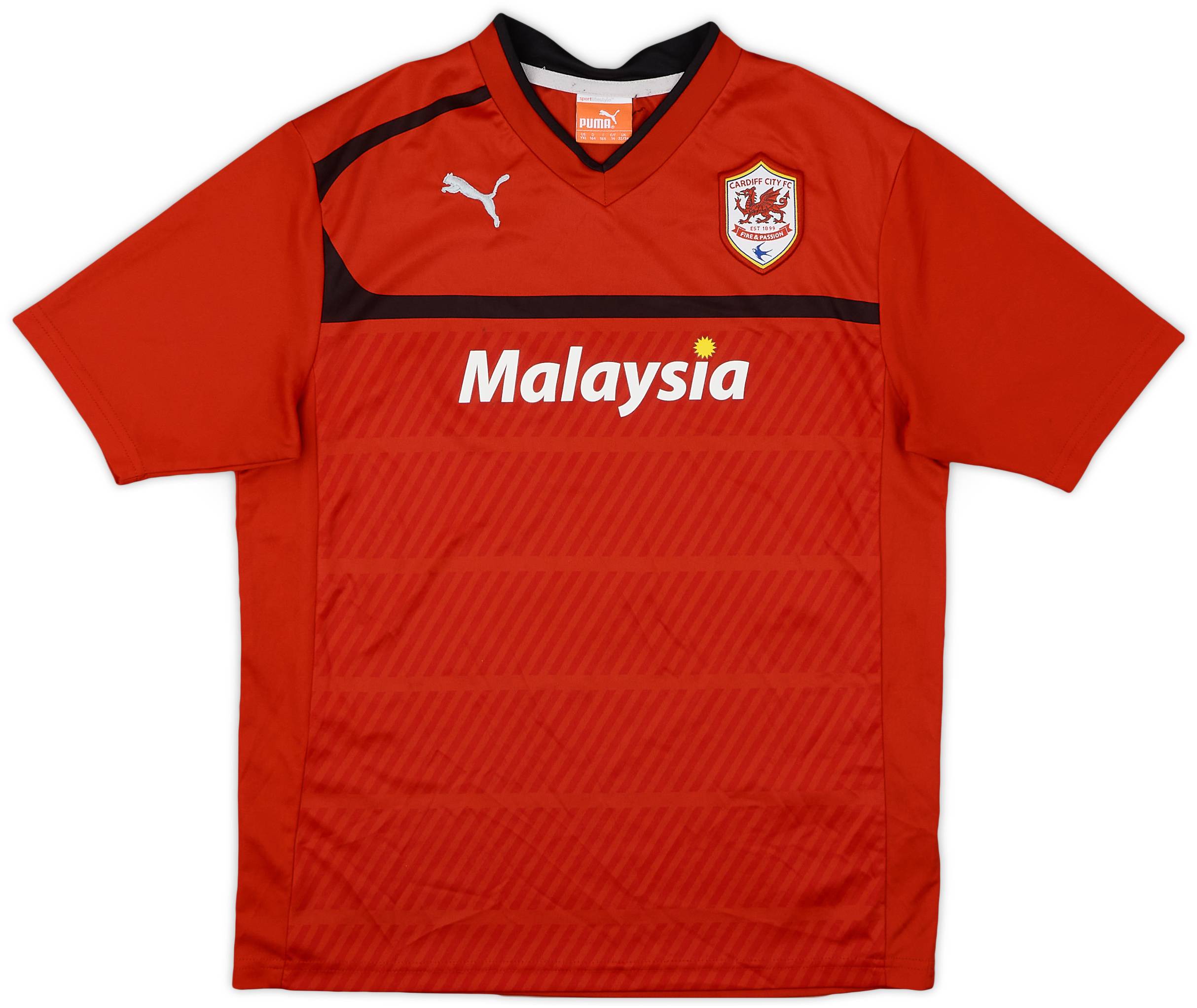 2013-14 Cardiff Home Shirt - 7/10 - (XL.Boys)