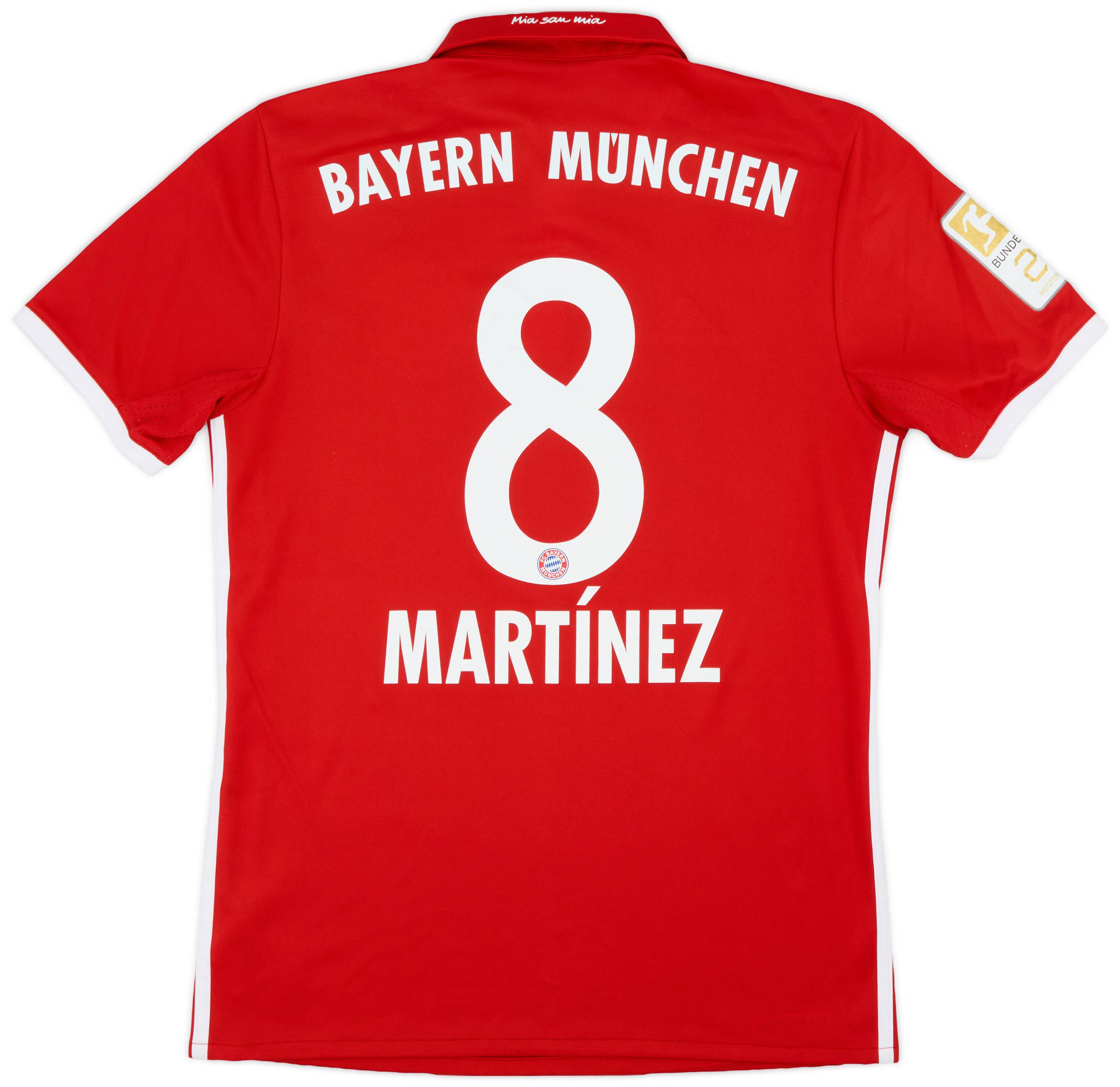 2016-17 Bayern Munich Home Shirt Martinez #8 - 8/10 - (S)