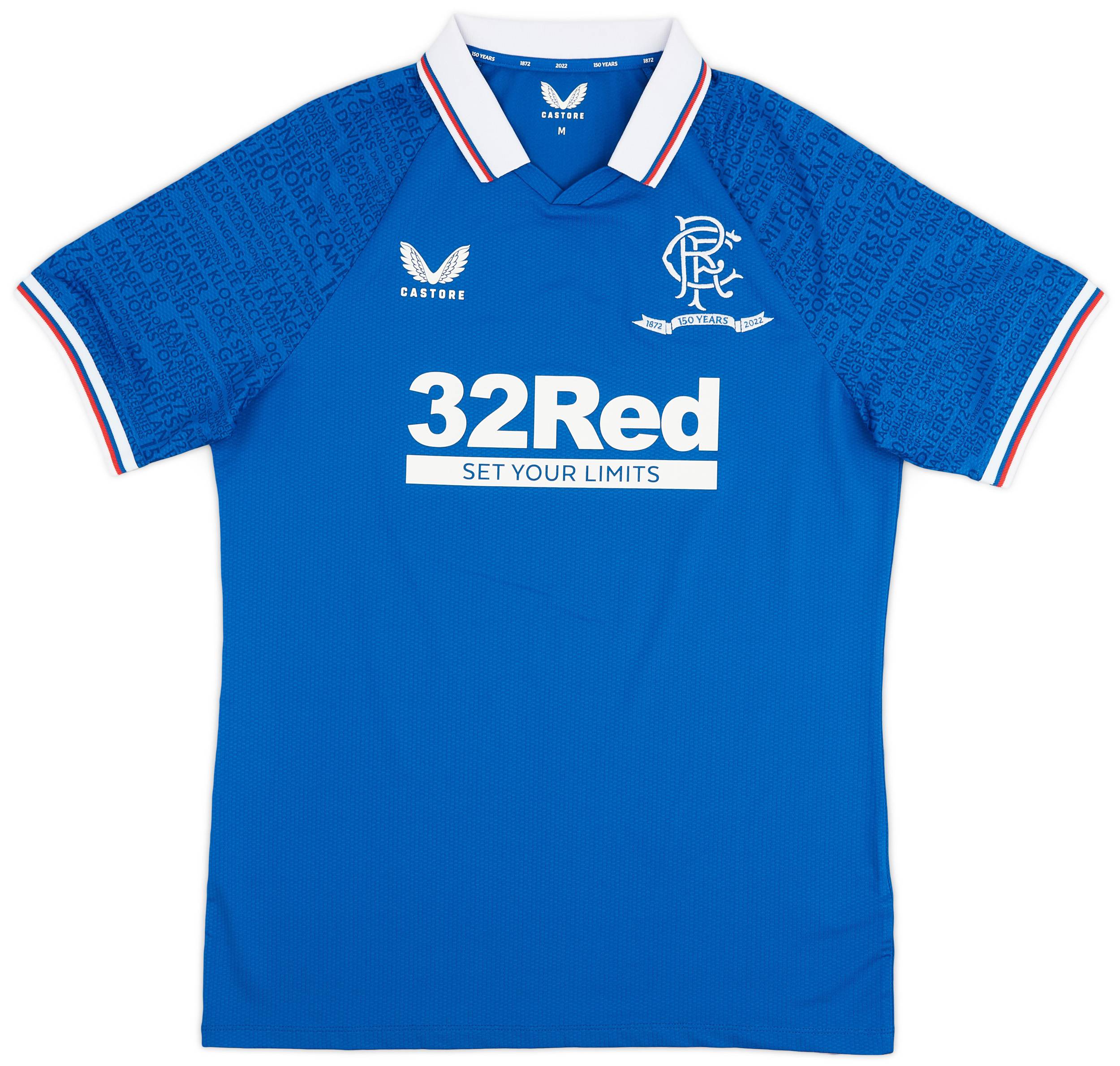 2022-23 Rangers Authentic 150th Anniversary Home Shirt - As New - (M)