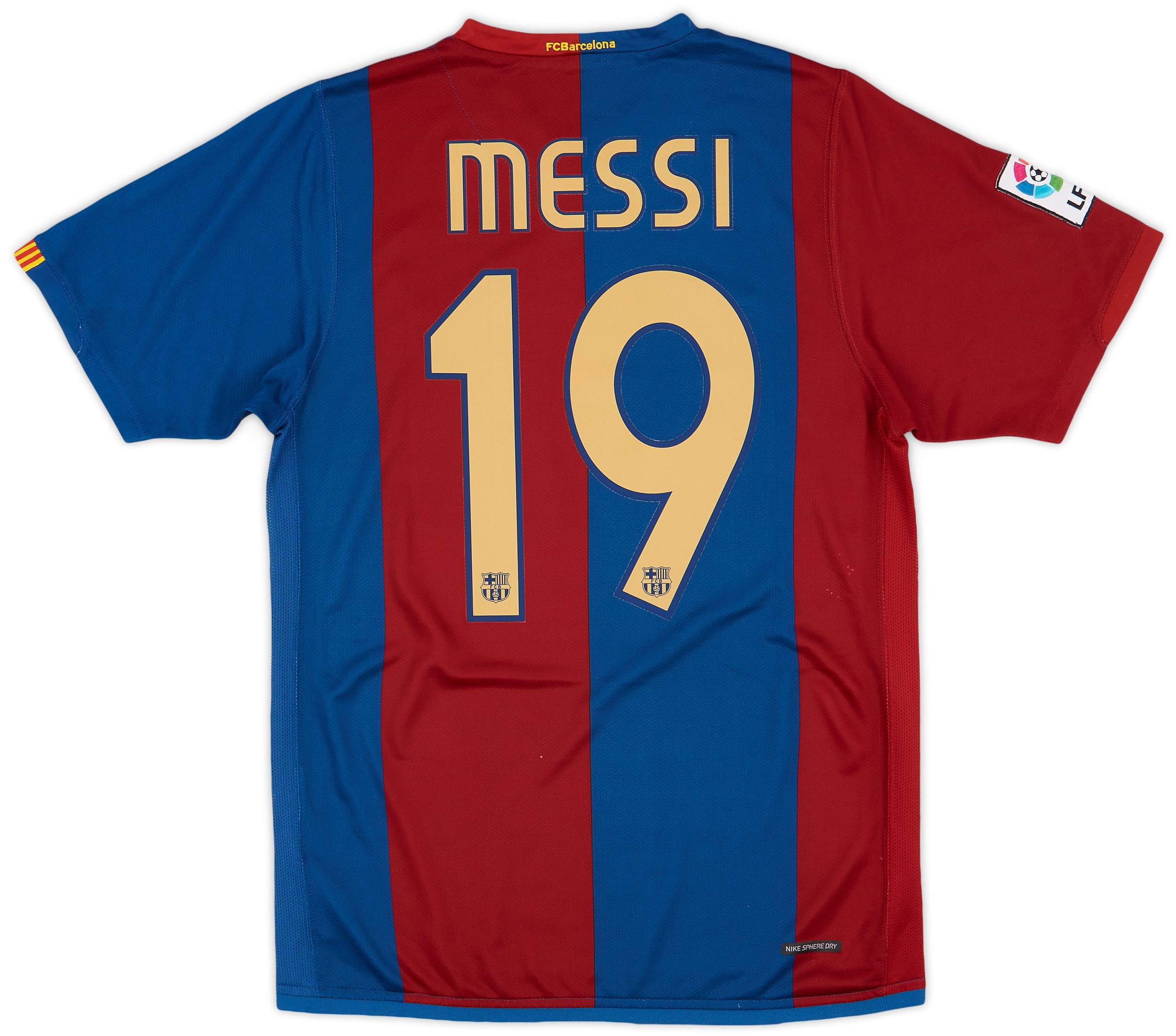 2006-07 Barcelona Home Shirt Messi #19 - 7/10 - (S)