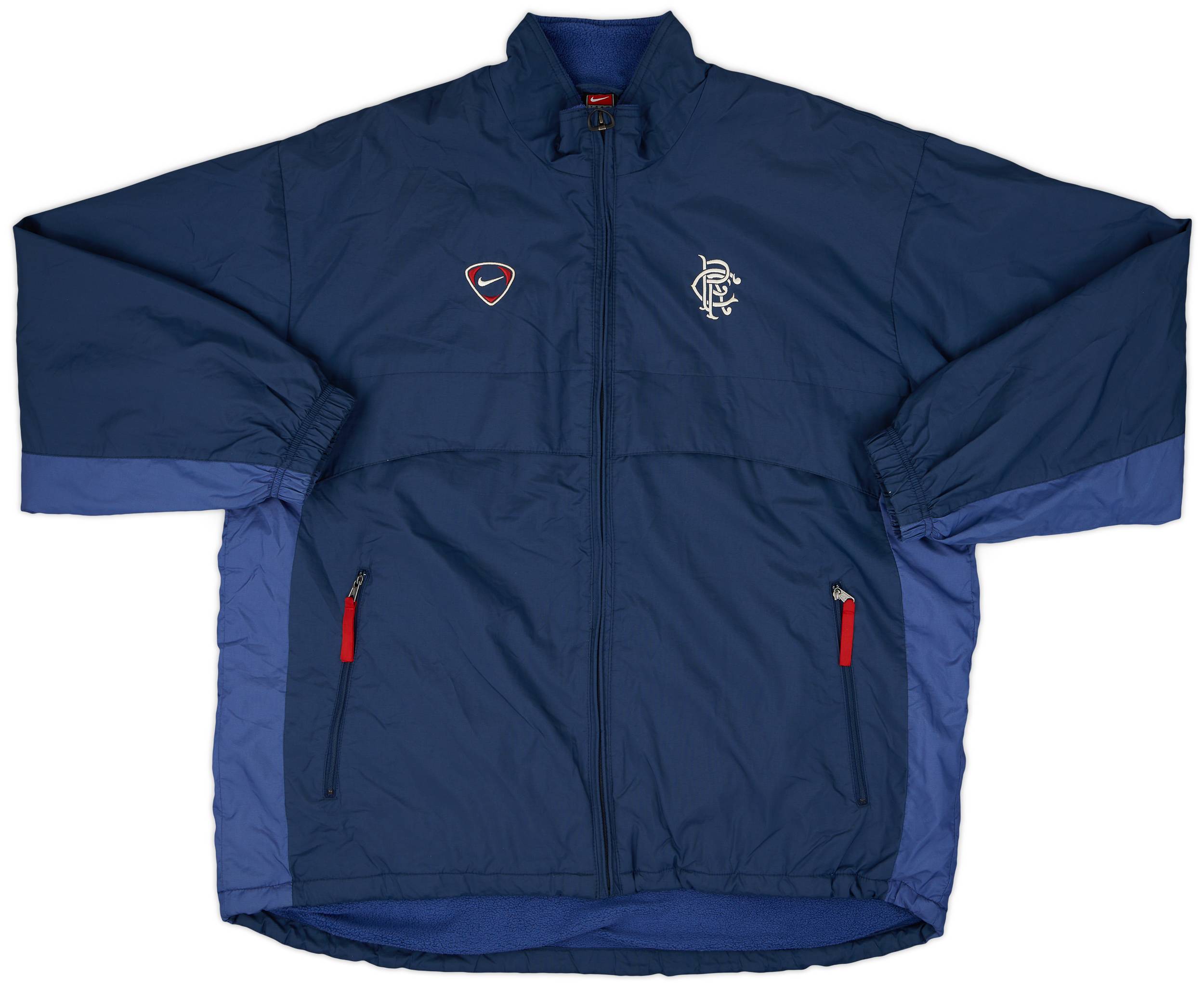 2000-01 Rangers Nike Padded Bench Coat - 8/10 - (XL)