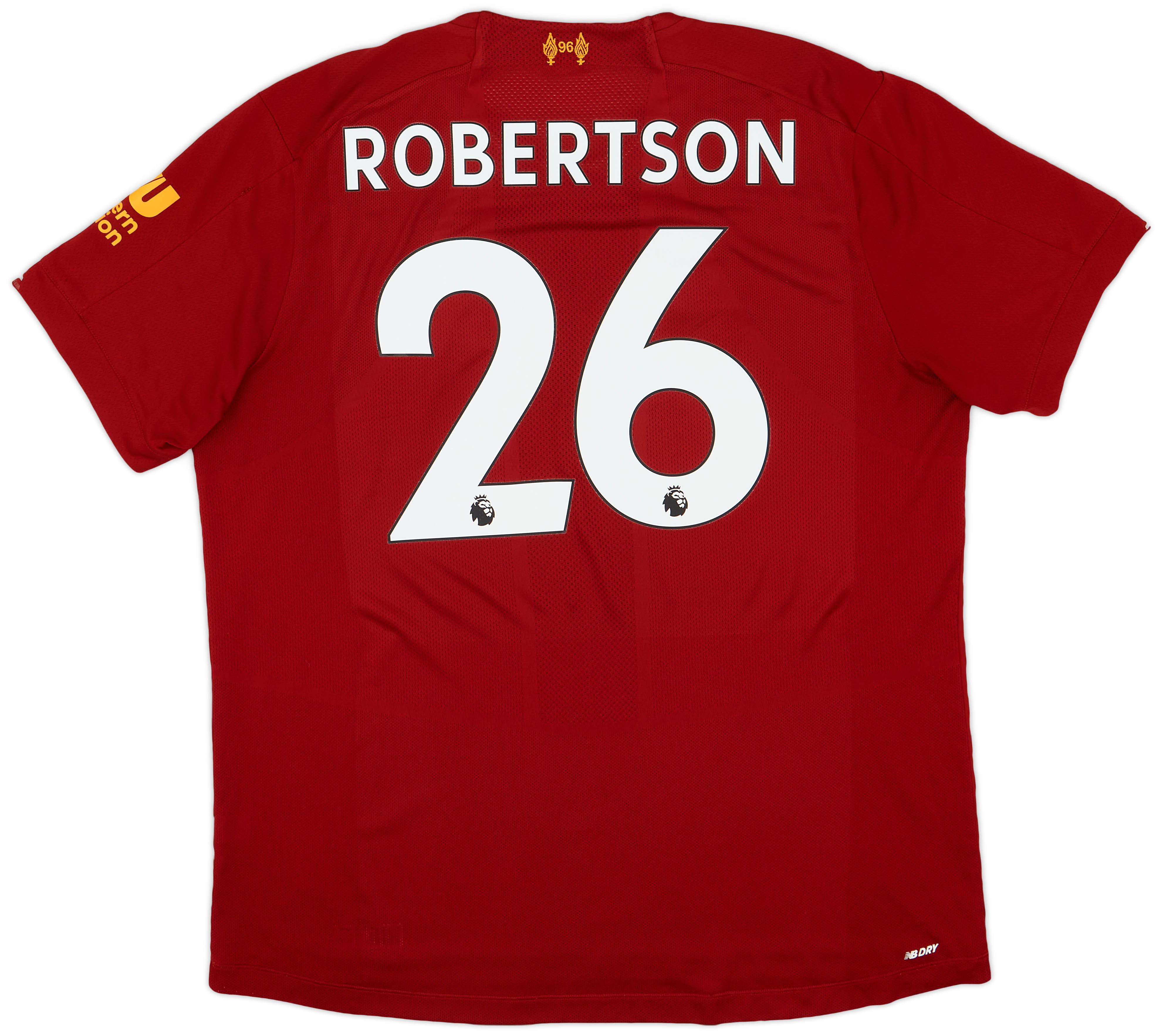 2019 20 Liverpool Home Shirt Robertson 26 7 10 XL