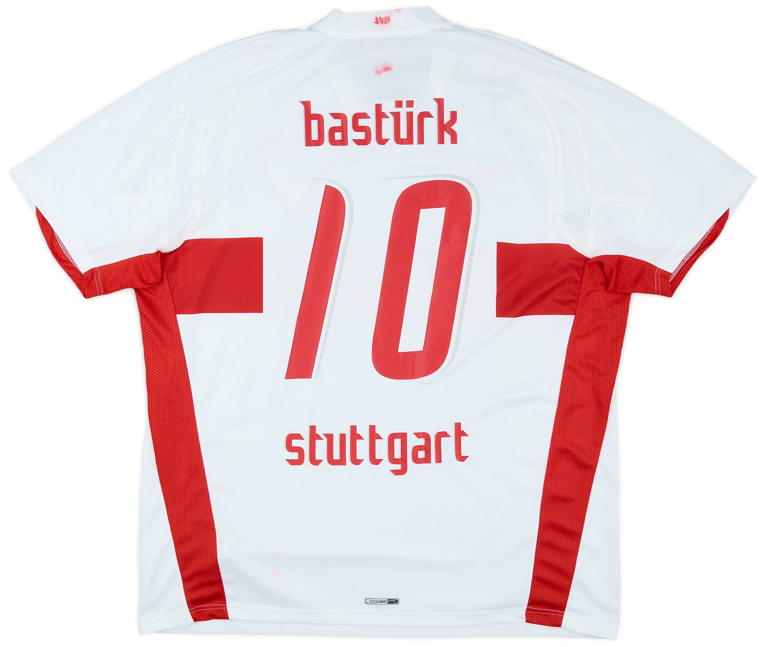 2007-08 Stuttgart Home Shirt Basturk #10 - 4/10 - (XXL)