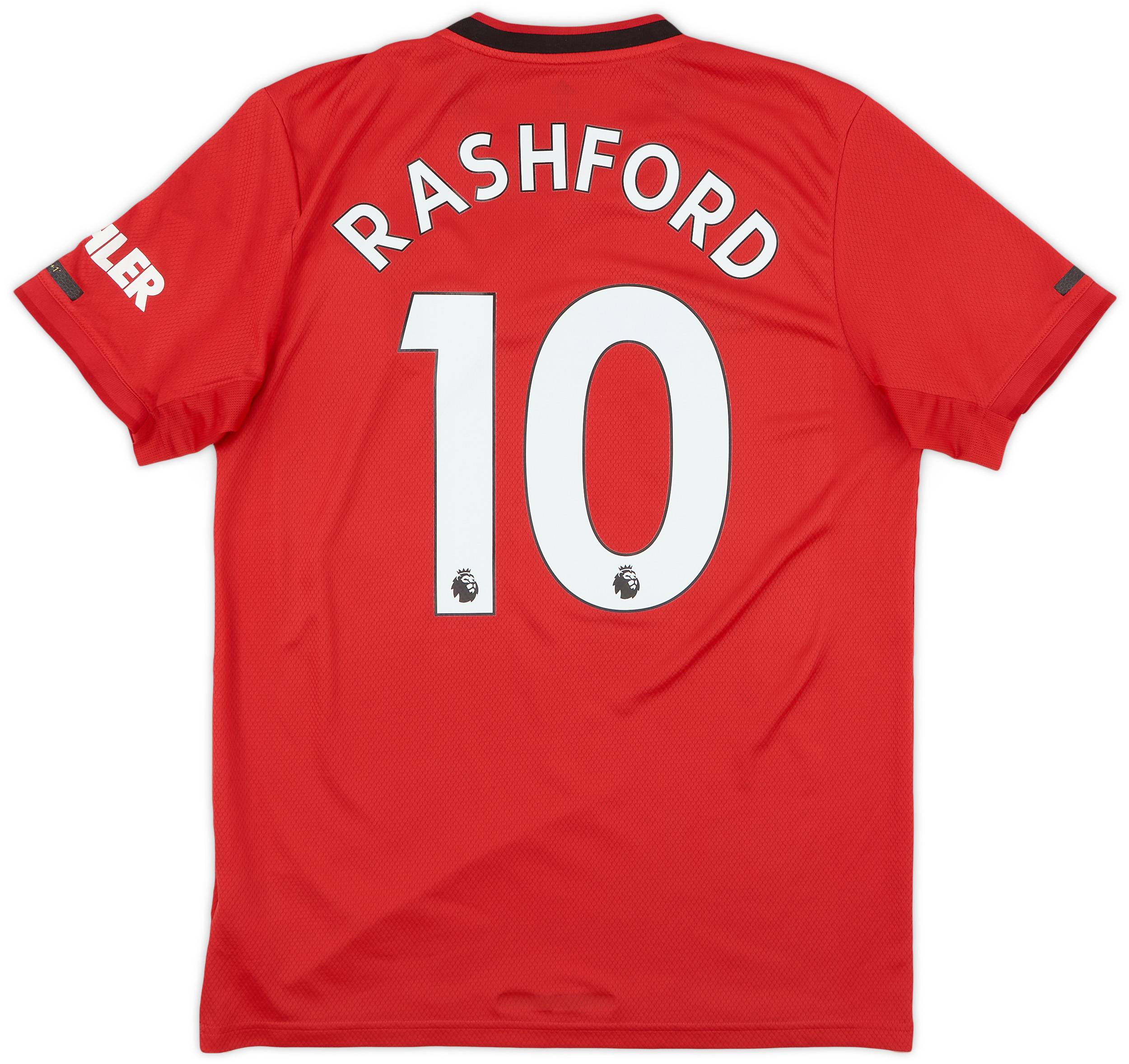 2019-20 Manchester United Home Shirt Rashford #10 - 9/10 - (M)
