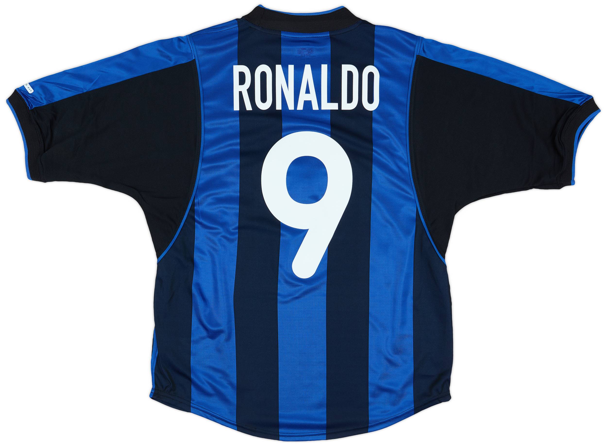 2000-01 Inter Milan Home Shirt Ronaldo #9 (S)