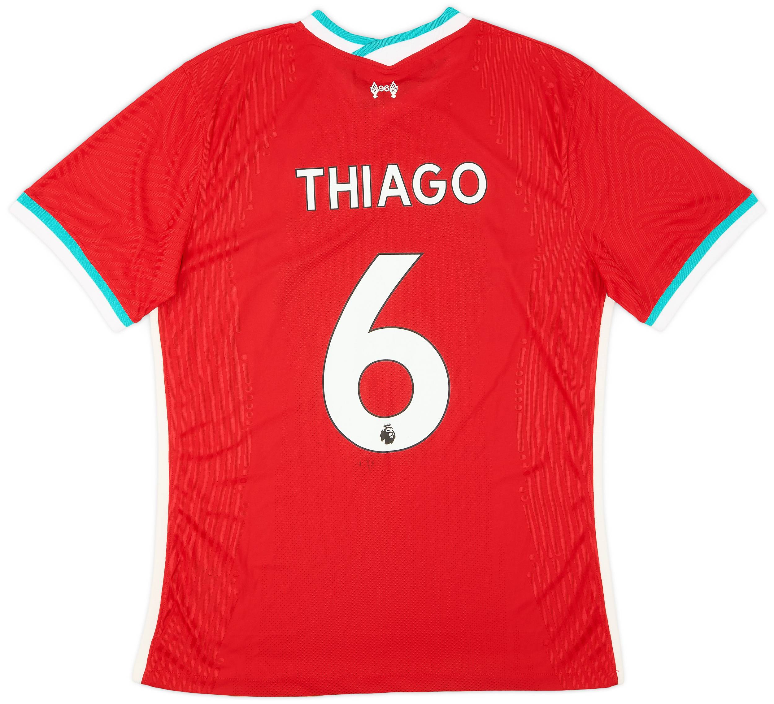 リバプールFC Thiago 6 ユニフォーム 2020-21 Liverpool Authentic Home Shirt Thiago #6 - 8/10 - (XXL)