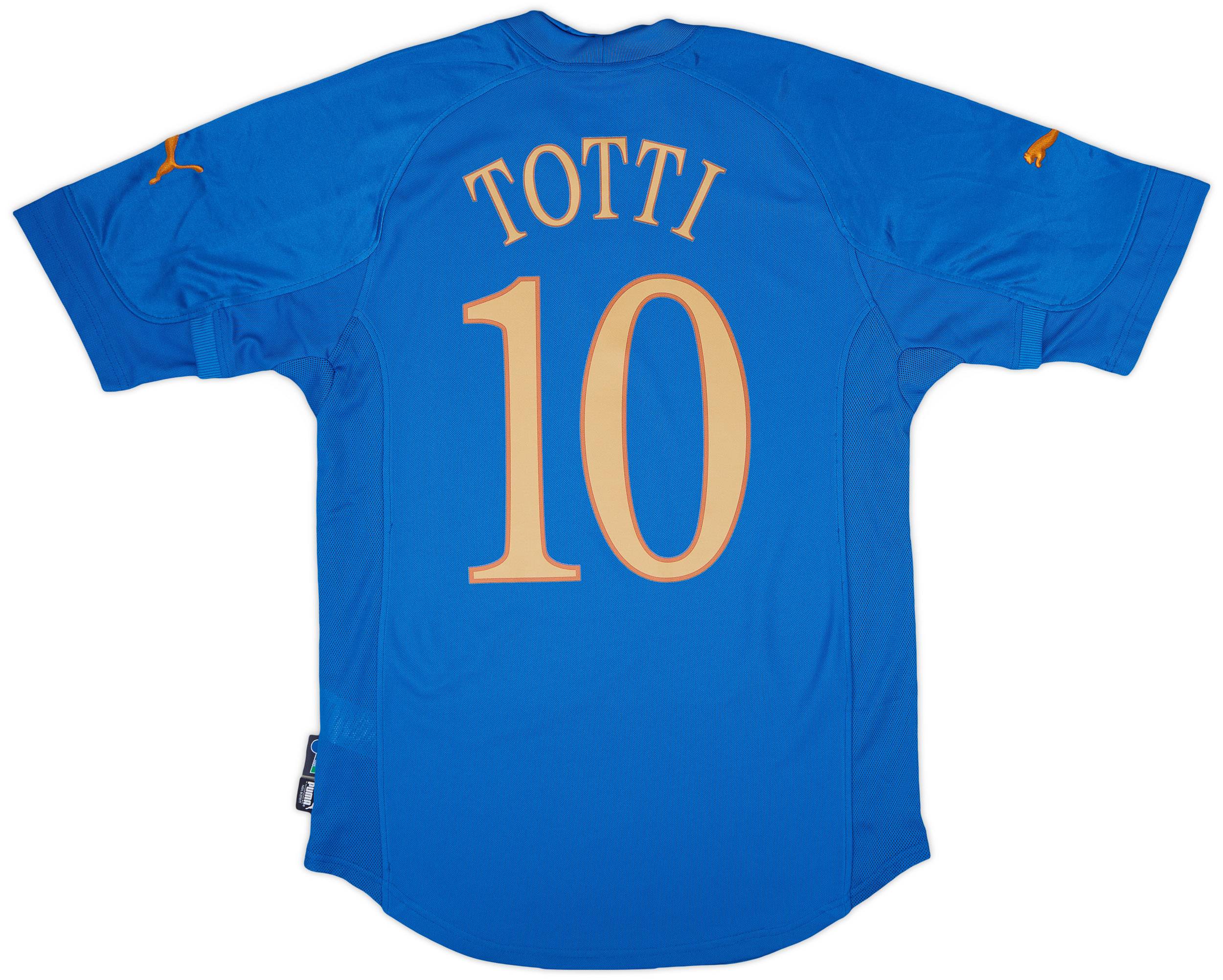 2004-06 Italy Home Shirt Totti #10 (S)