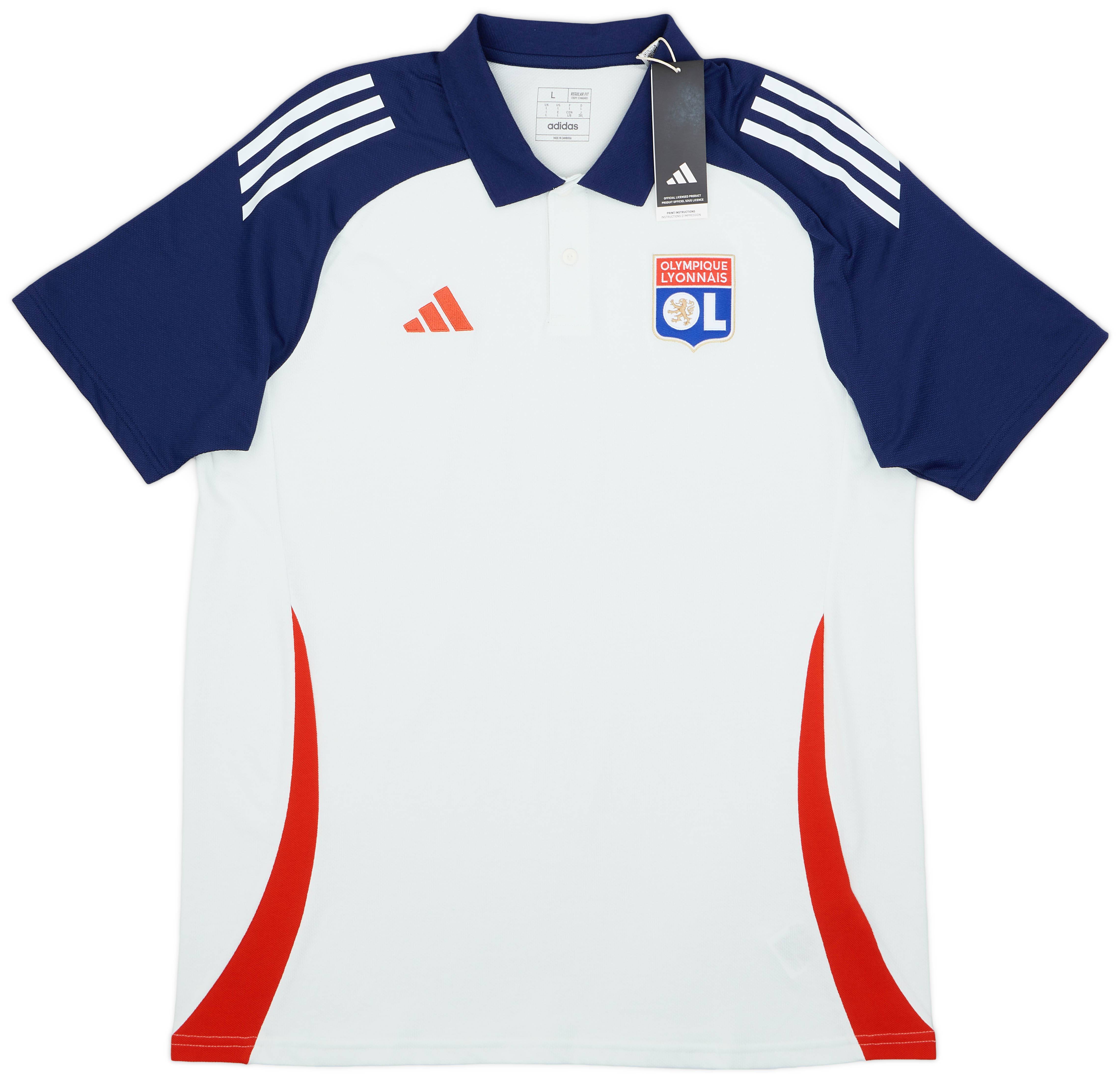 2024-25 Lyon adidas Polo T-Shirt