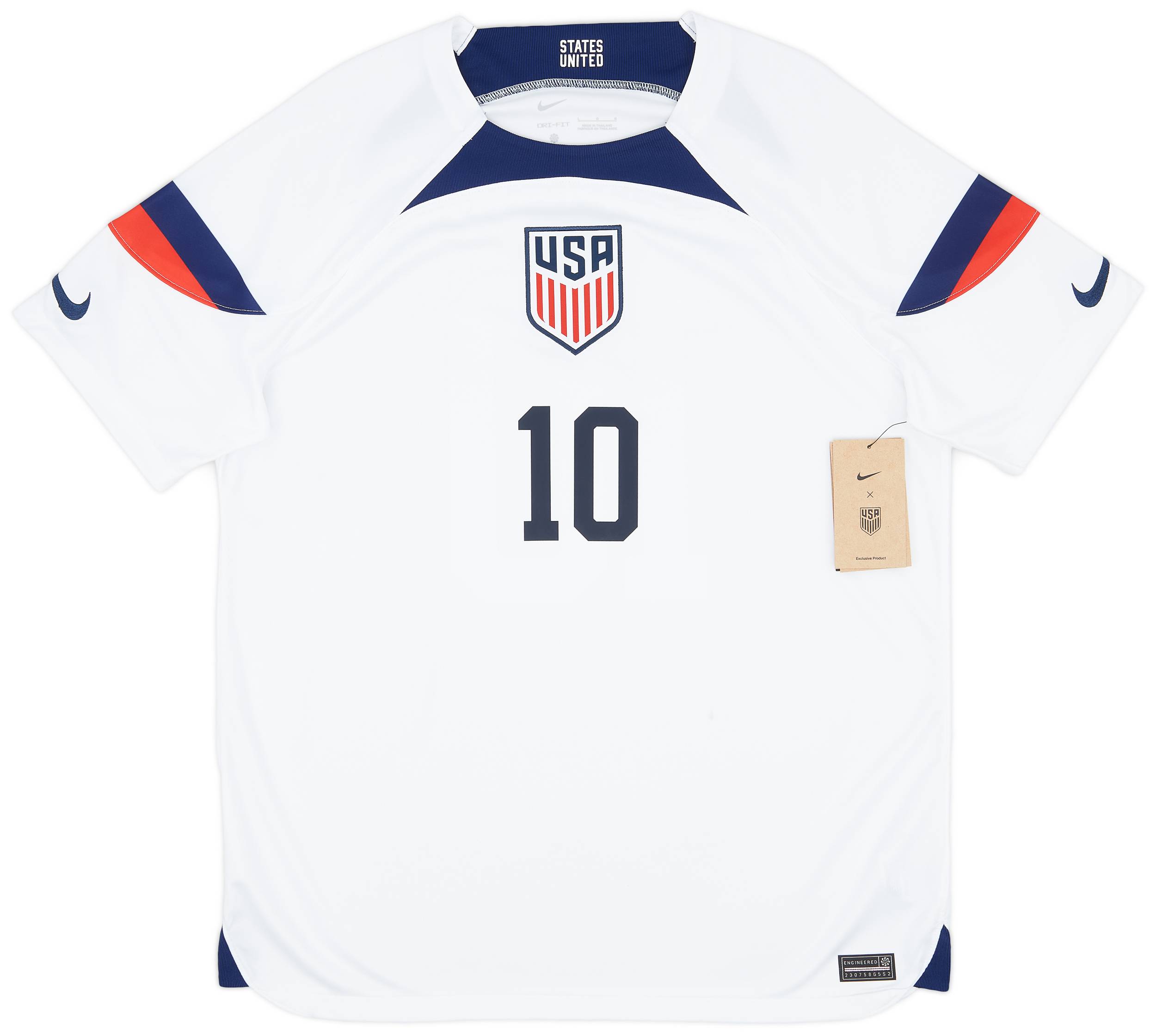 2022-23 USA Home Shirt Pulisic #10