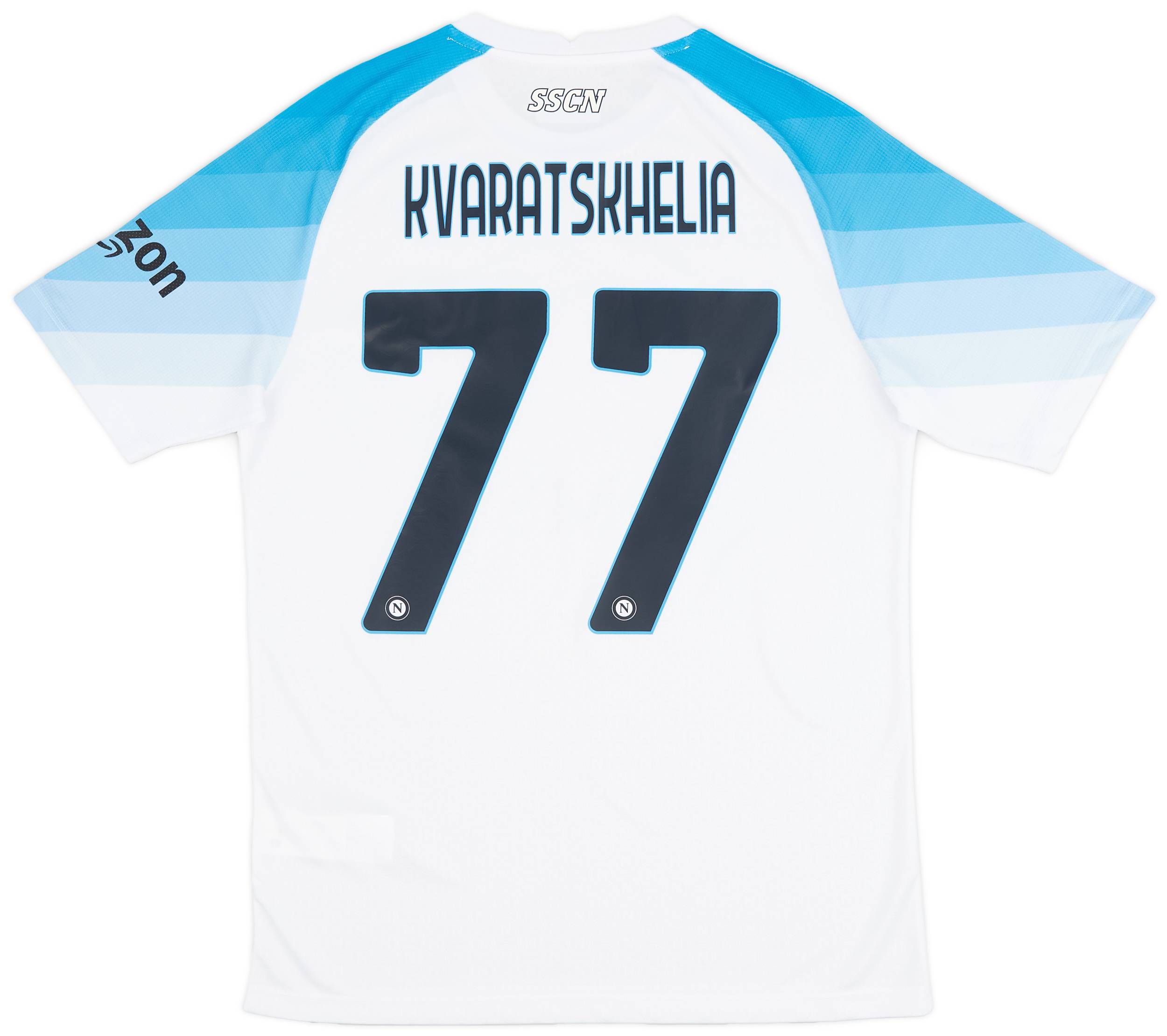 2022-23 Napoli Authentic Away Shirt Kvaratskhelia #77