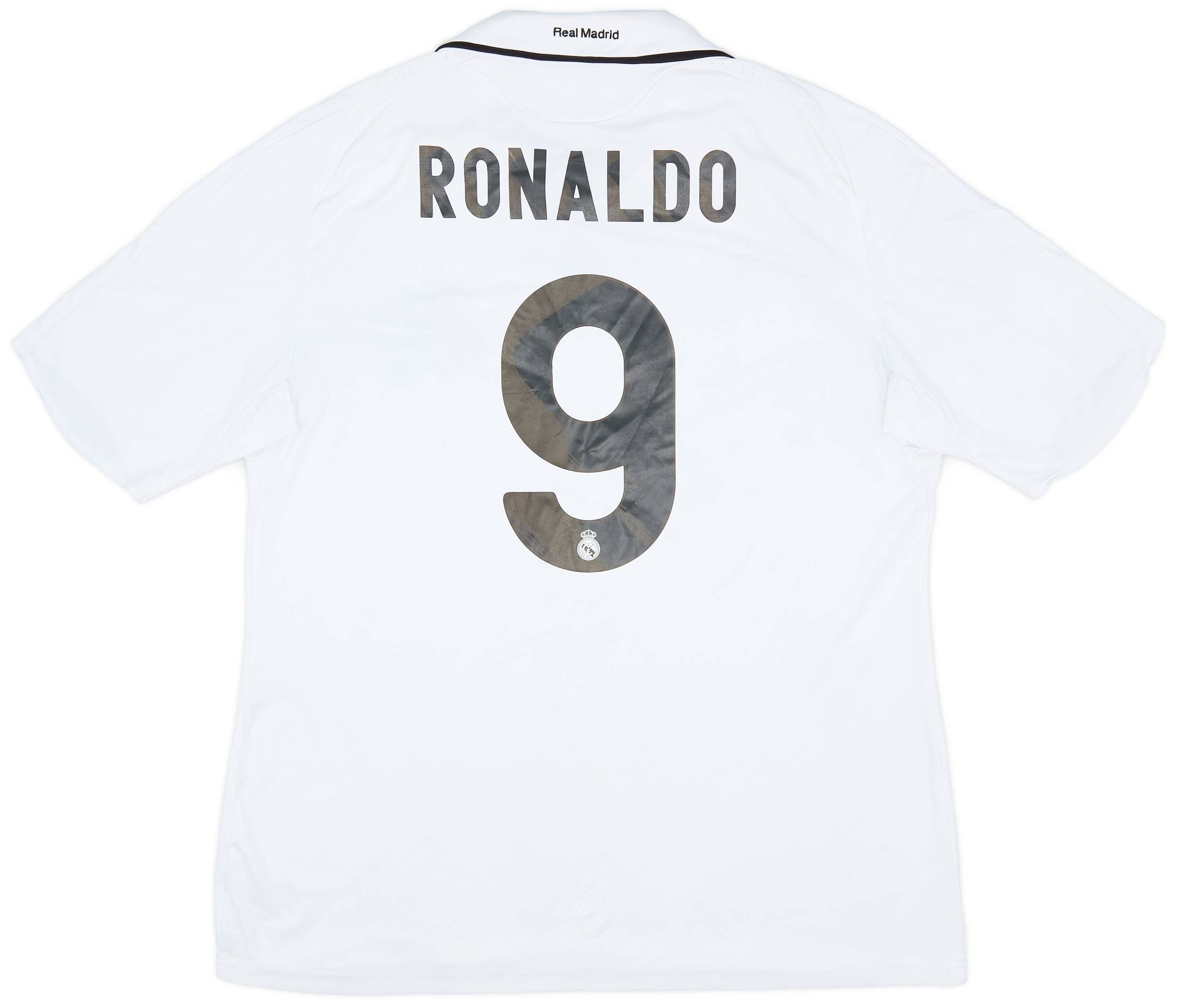 2008-09 Real Madrid Home Shirt Ronaldo #9 - 8/10 - (XL)