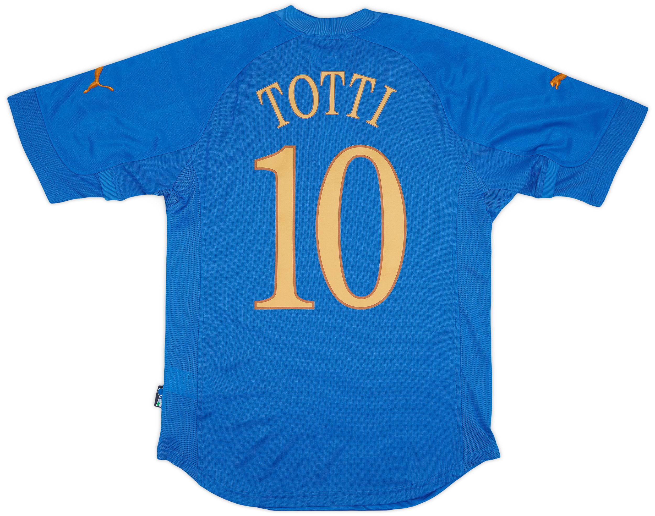 2004-06 Italy Home Shirt Totti #10 (S)